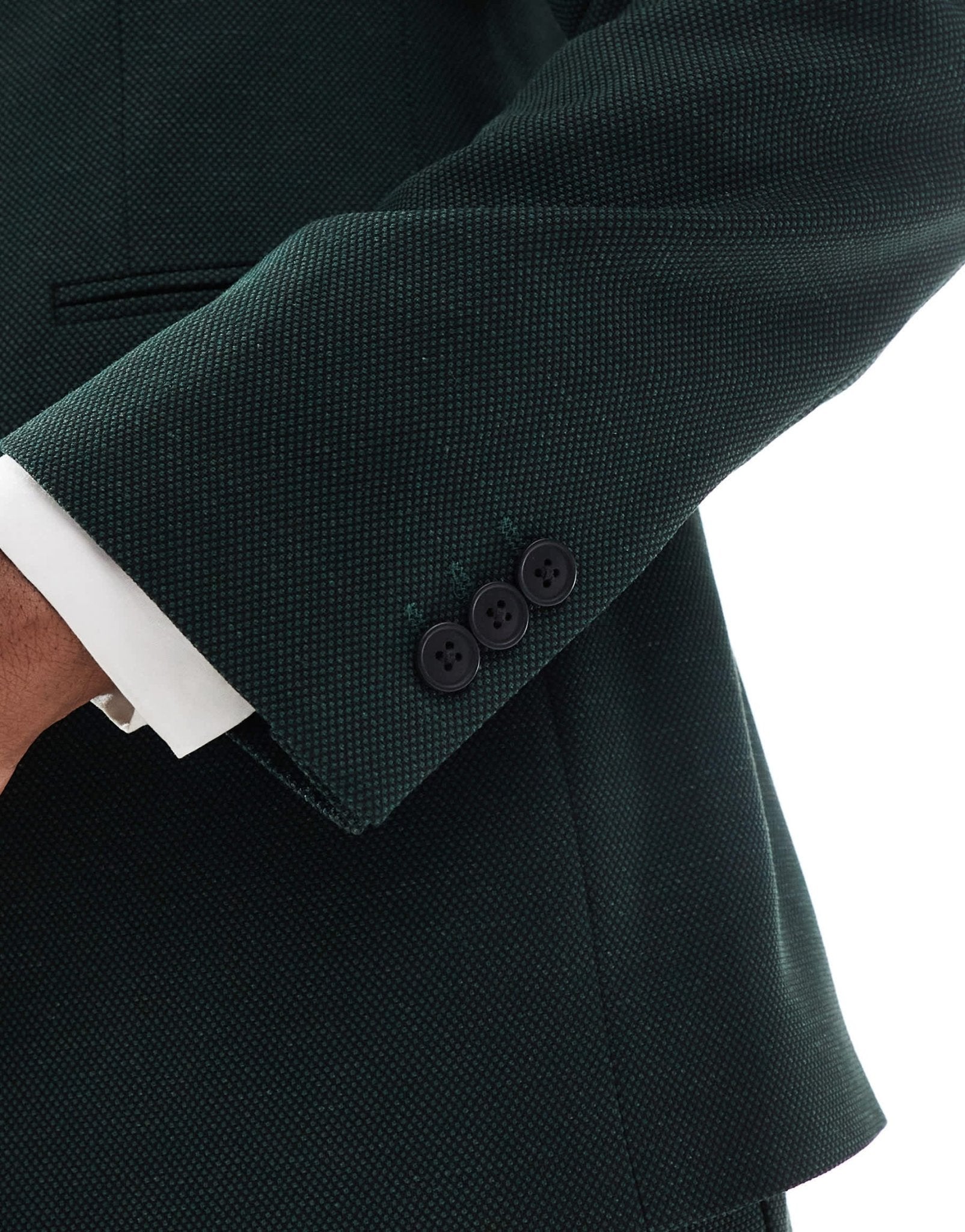 ASOS DESIGN wedding skinny suit jacket in green - ASOS Sample Sale EU Store
