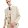ASOS DESIGN wedding skinny suit jacket in stone