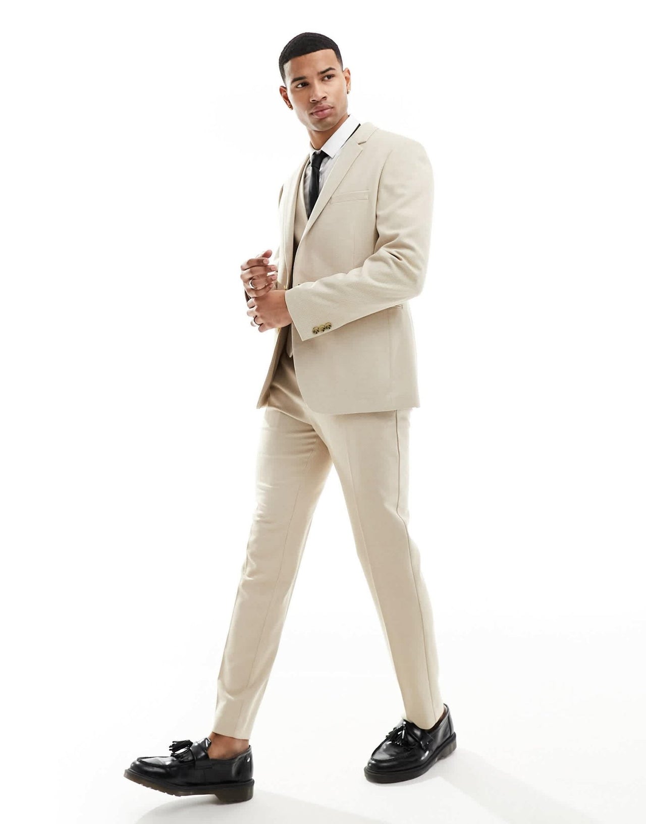 ASOS DESIGN wedding slim suit jacket in stone - ASOS Sample Sale EU Store