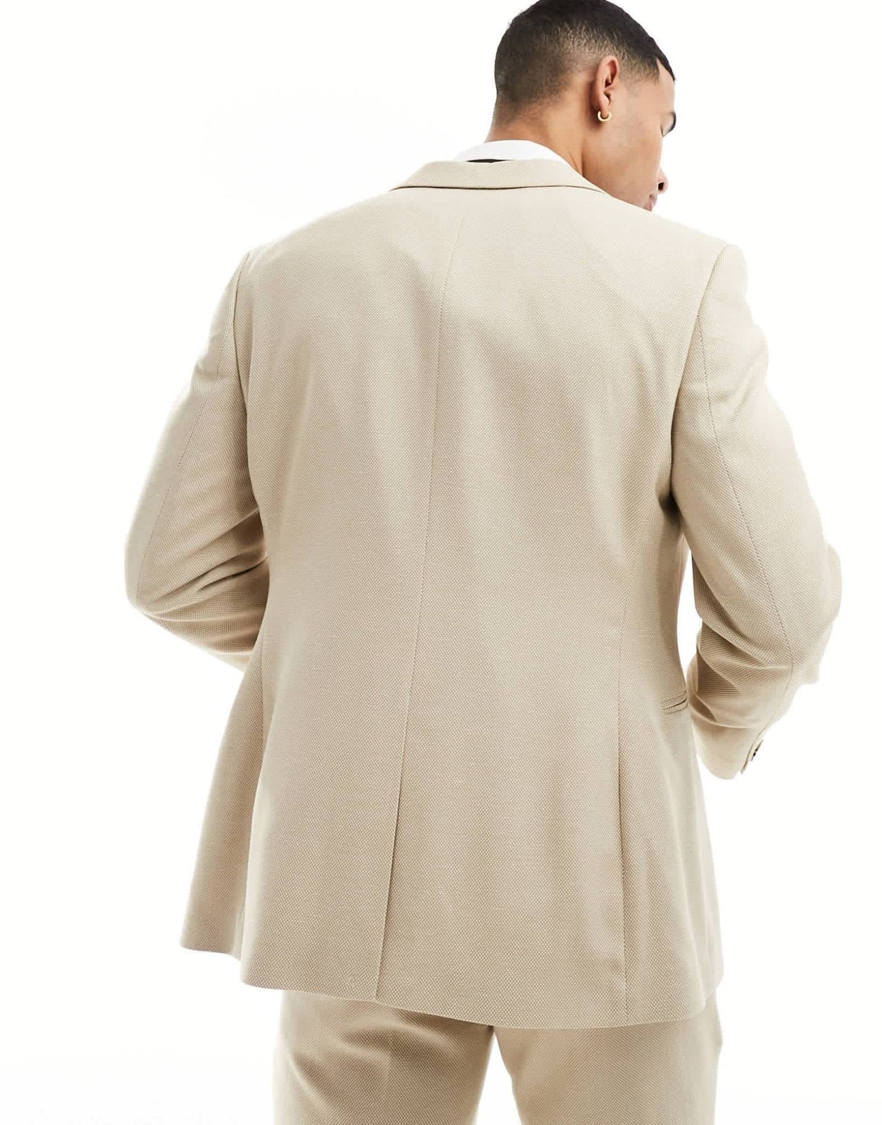ASOS DESIGN wedding slim suit jacket in stone - ASOS Sample Sale EU Store