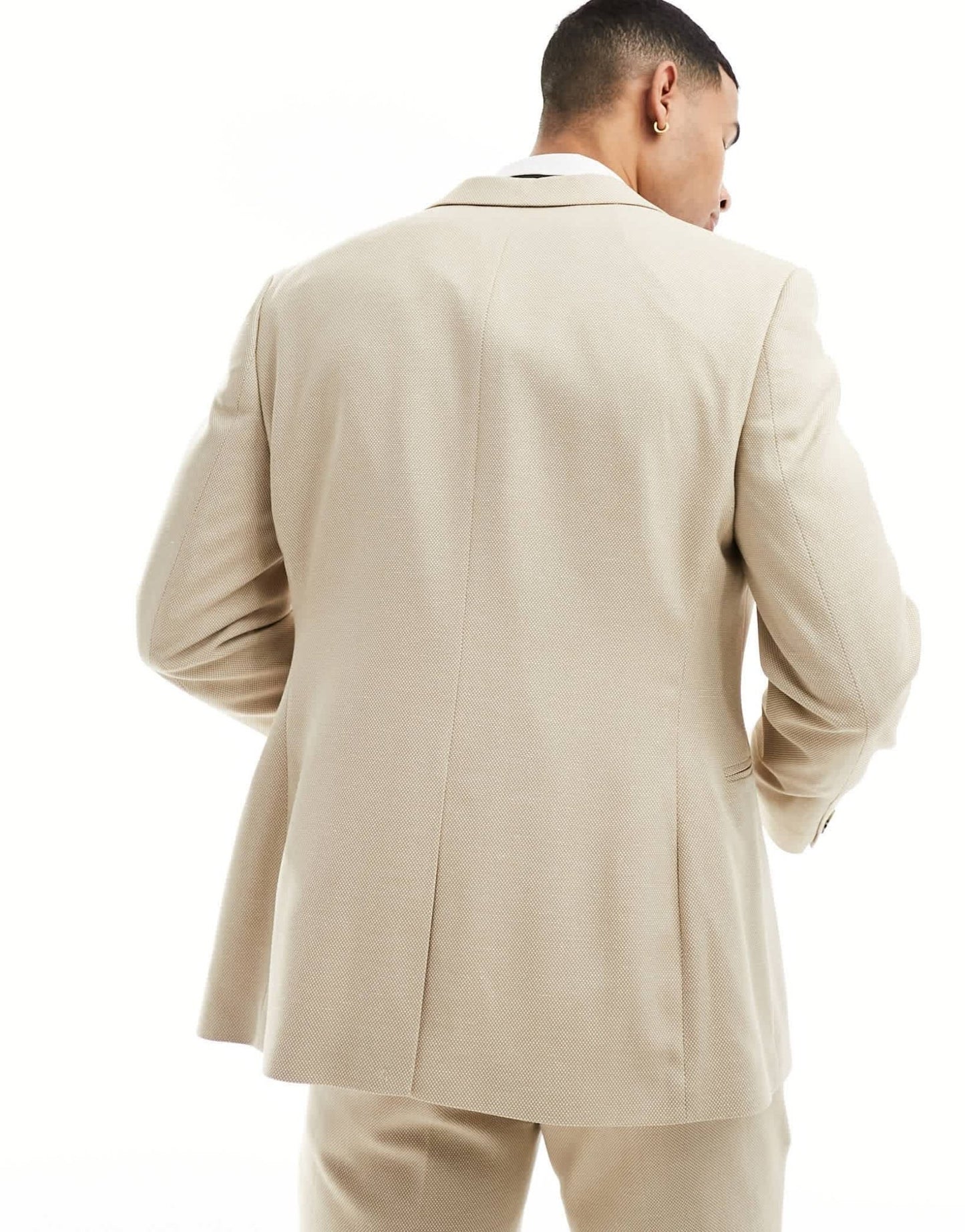 ASOS DESIGN wedding slim suit jacket in stone - ASOS Sample Sale EU Store
