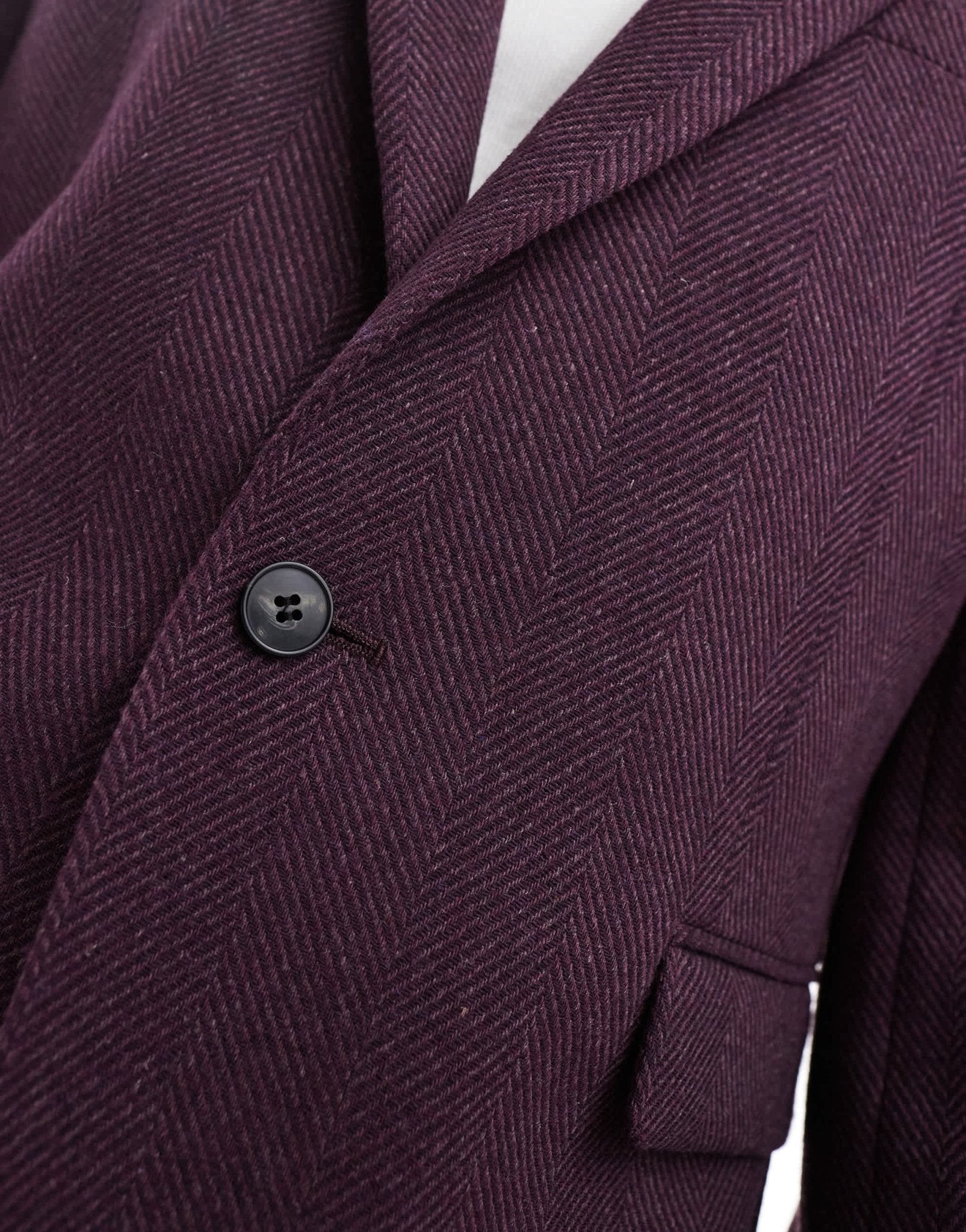 ASOS DESIGN wedding slim suit jacket in wool herringbone - ASOS Sample Sale EU Store