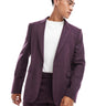 ASOS DESIGN wedding slim suit jacket in wool herringbone