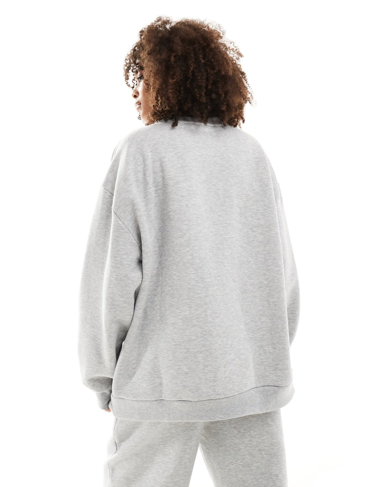 ASOS DESIGN Weekend Collective pastel logo sweatshirt in grey marl - ASOS Sample Sale EU Store