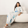 Ensemble jupe maxi colonne en jersey texturé lourd premium ASOS EDITION à imprimé flou