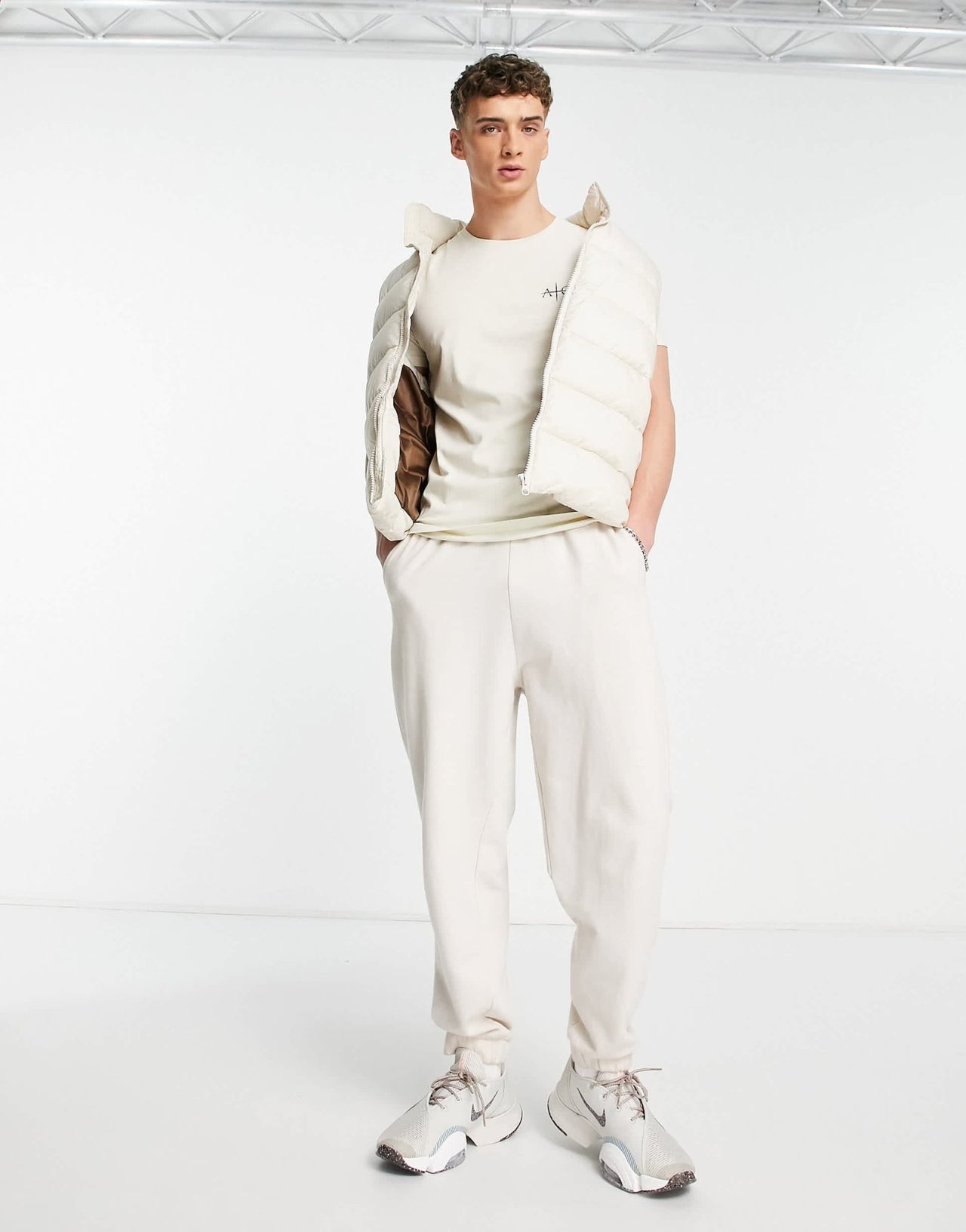 Avant Garde back print t-shirt in ecru - ASOS Sample Sale EU Store