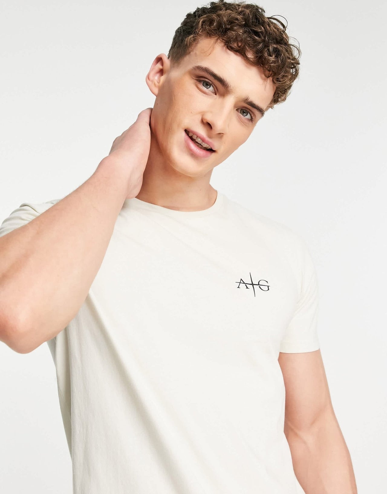Avant Garde back print t-shirt in ecru - ASOS Sample Sale EU Store