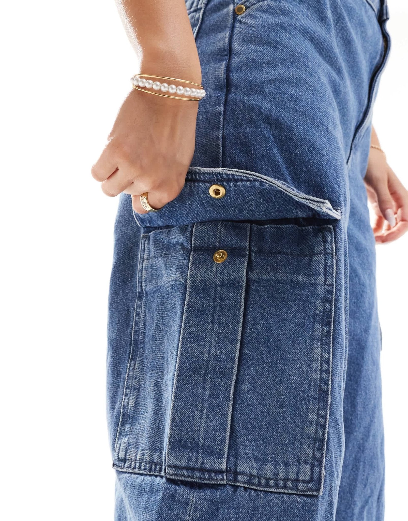 Barbour International cargo jeans in mid wash - ASOS Sample Sale EU Store