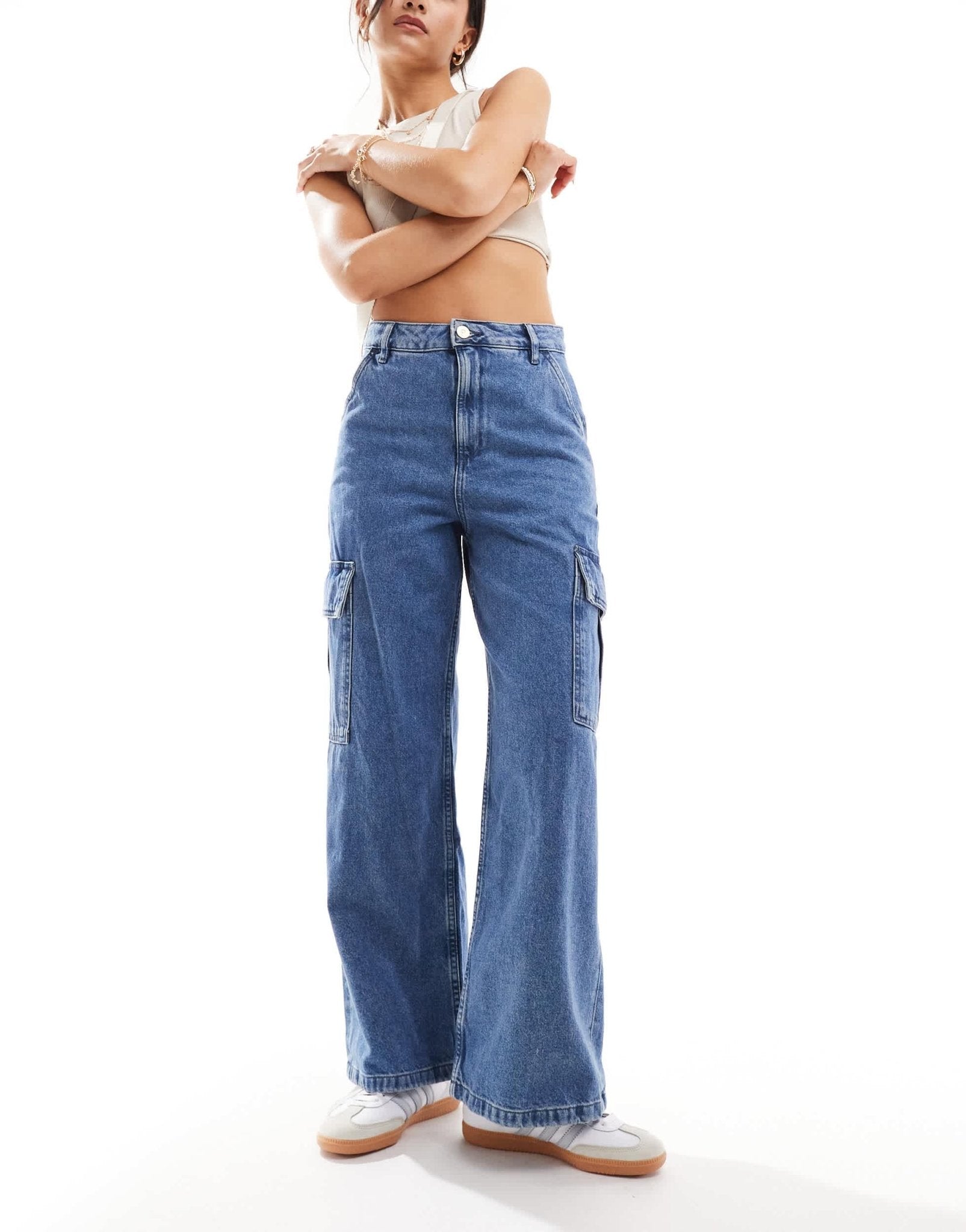 Barbour International cargo jeans in mid wash - ASOS Sample Sale EU Store