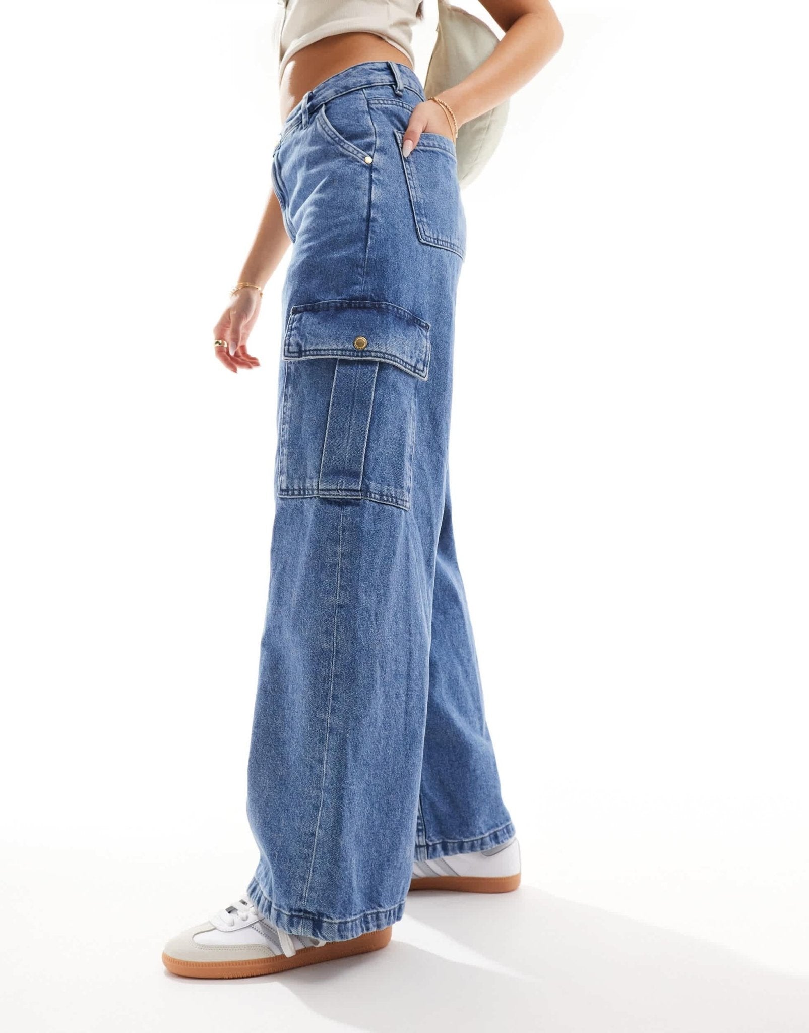 Barbour International cargo jeans in mid wash - ASOS Sample Sale EU Store