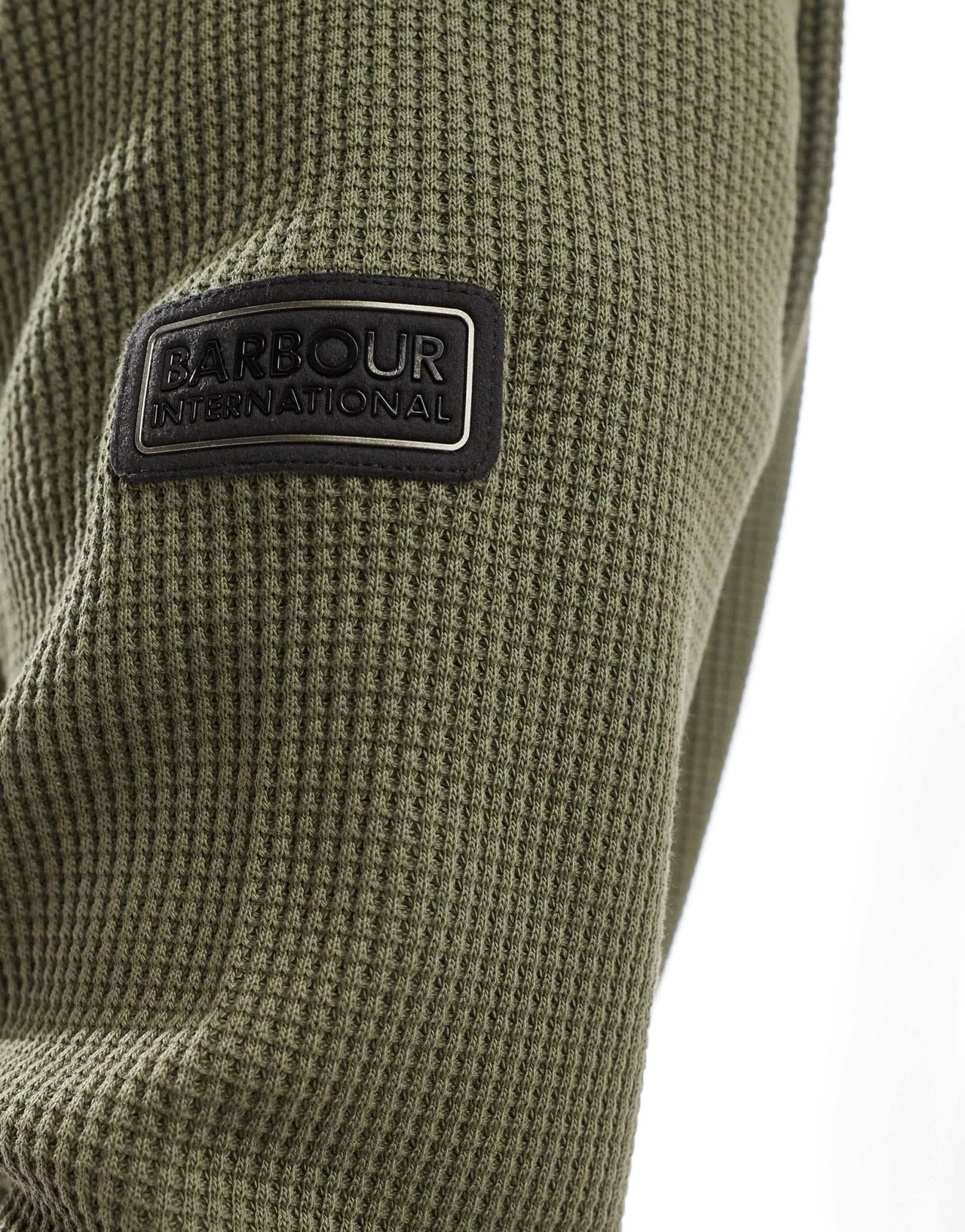 Barbour International Curve crew sweatshirt in khaki - ASOS Sample Sale EU Store