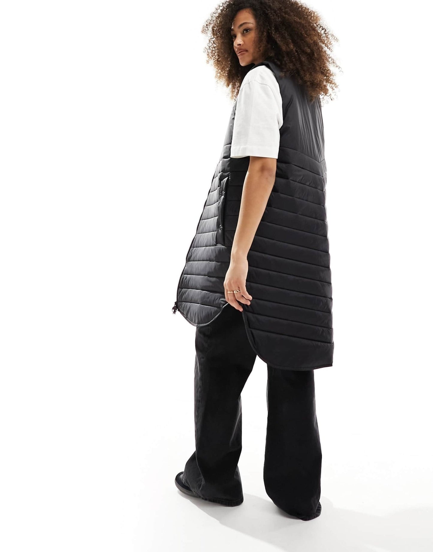 Barbour International long padded gilet in black - ASOS Sample Sale EU Store