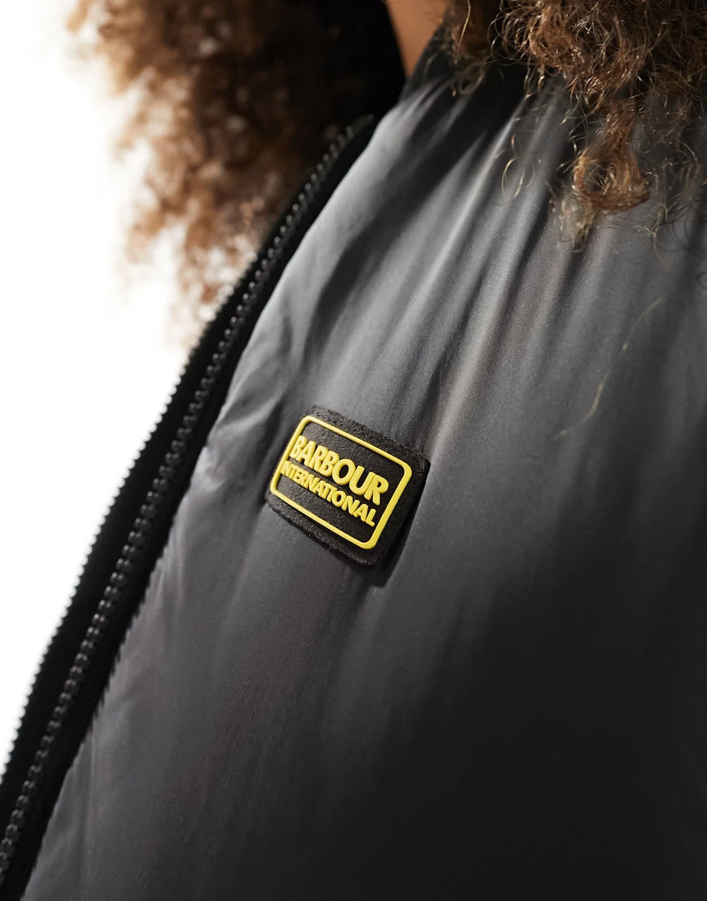 Barbour International long padded gilet in black - ASOS Sample Sale EU Store