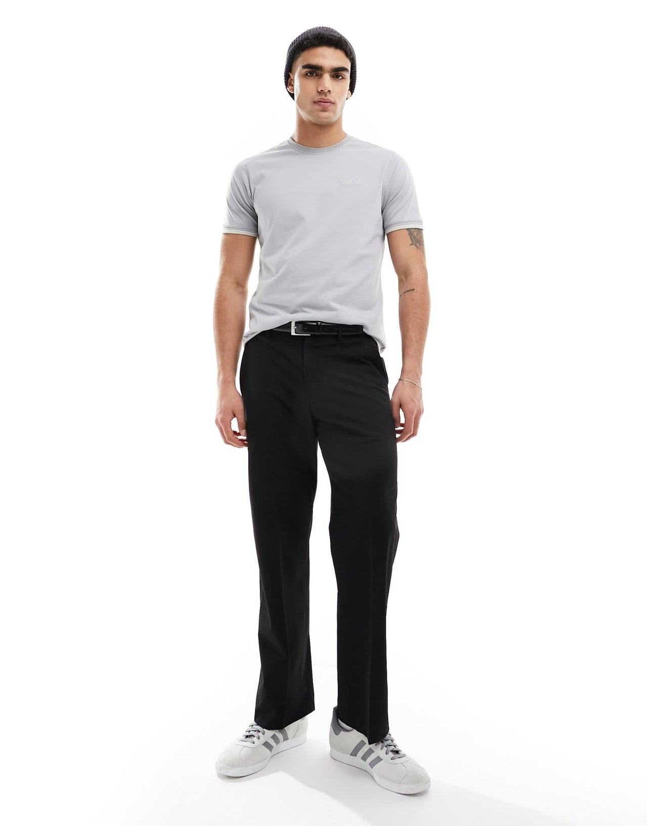 Barbour International Philip tonal tipped t-shirt in light grey - ASOS Sample Sale EU Store