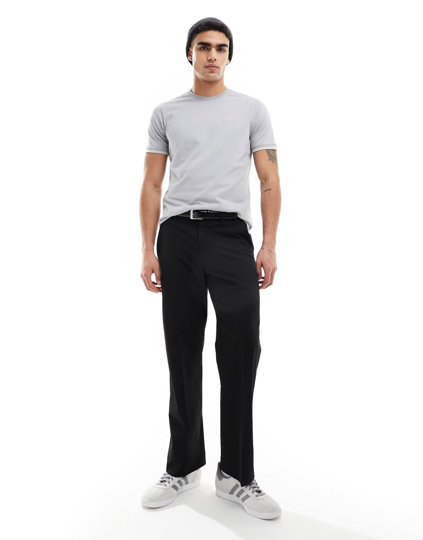 Barbour International Philip tonal tipped t-shirt in light grey - ASOS Sample Sale EU Store