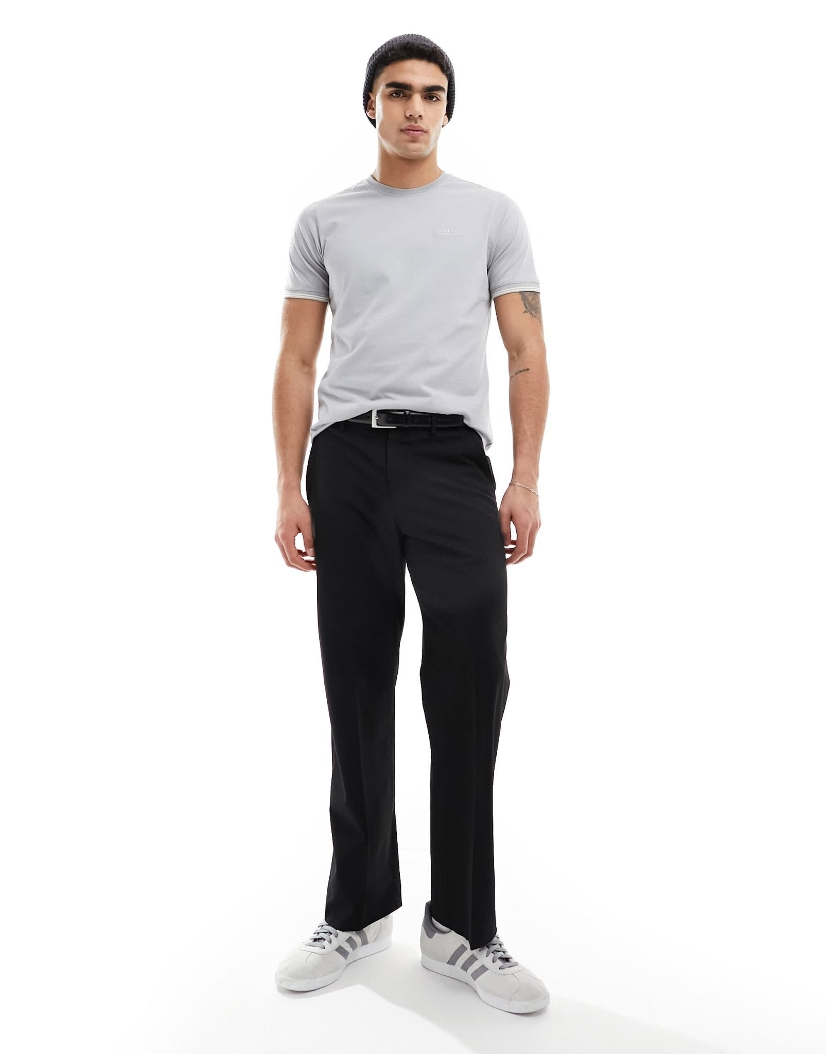 Barbour International Philip tonal tipped t-shirt in light grey - ASOS Sample Sale EU Store