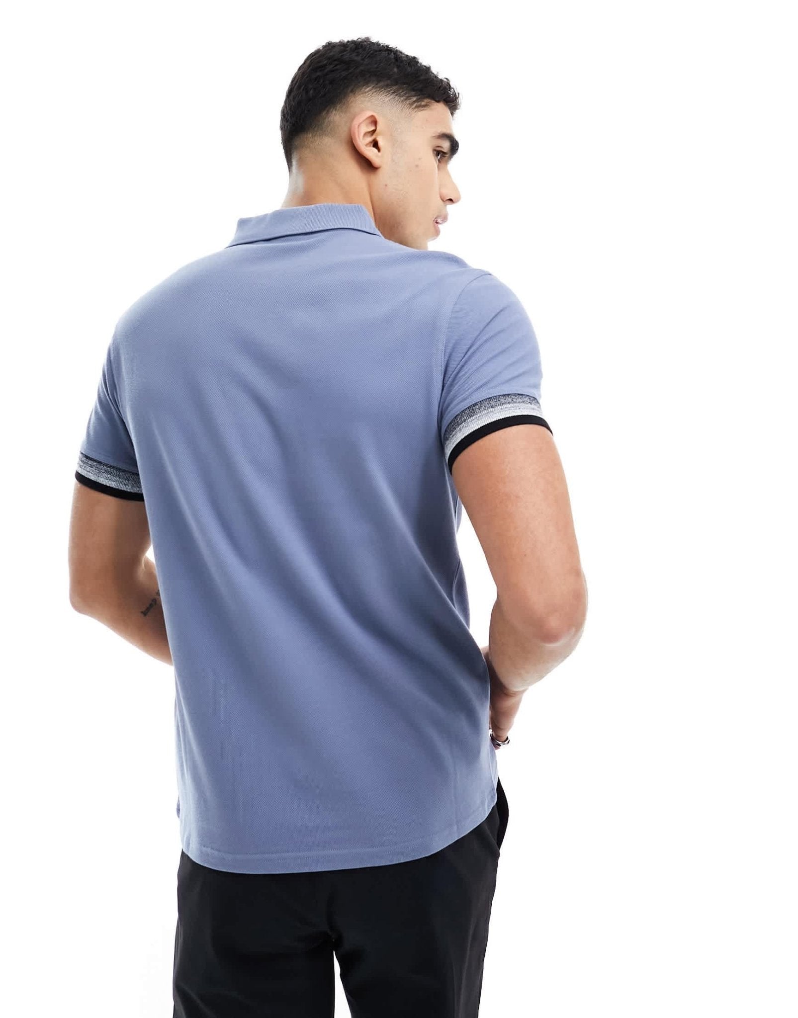 Barbour International Twist zip polo shirt in light blue - ASOS Sample Sale EU Store