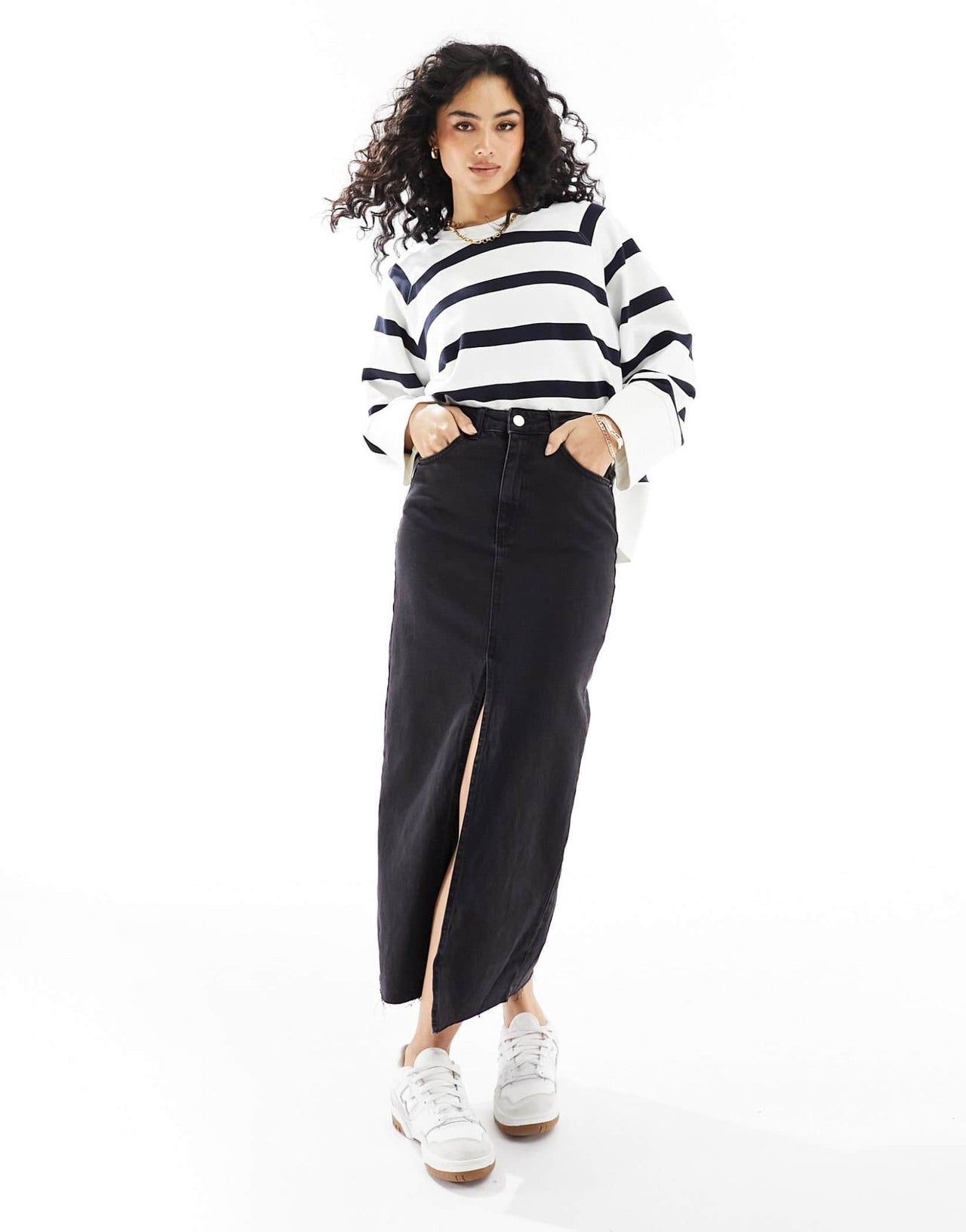 Barbour relaxed sweatshirt in white/navy stripe - ASOS Sample Sale EU Store