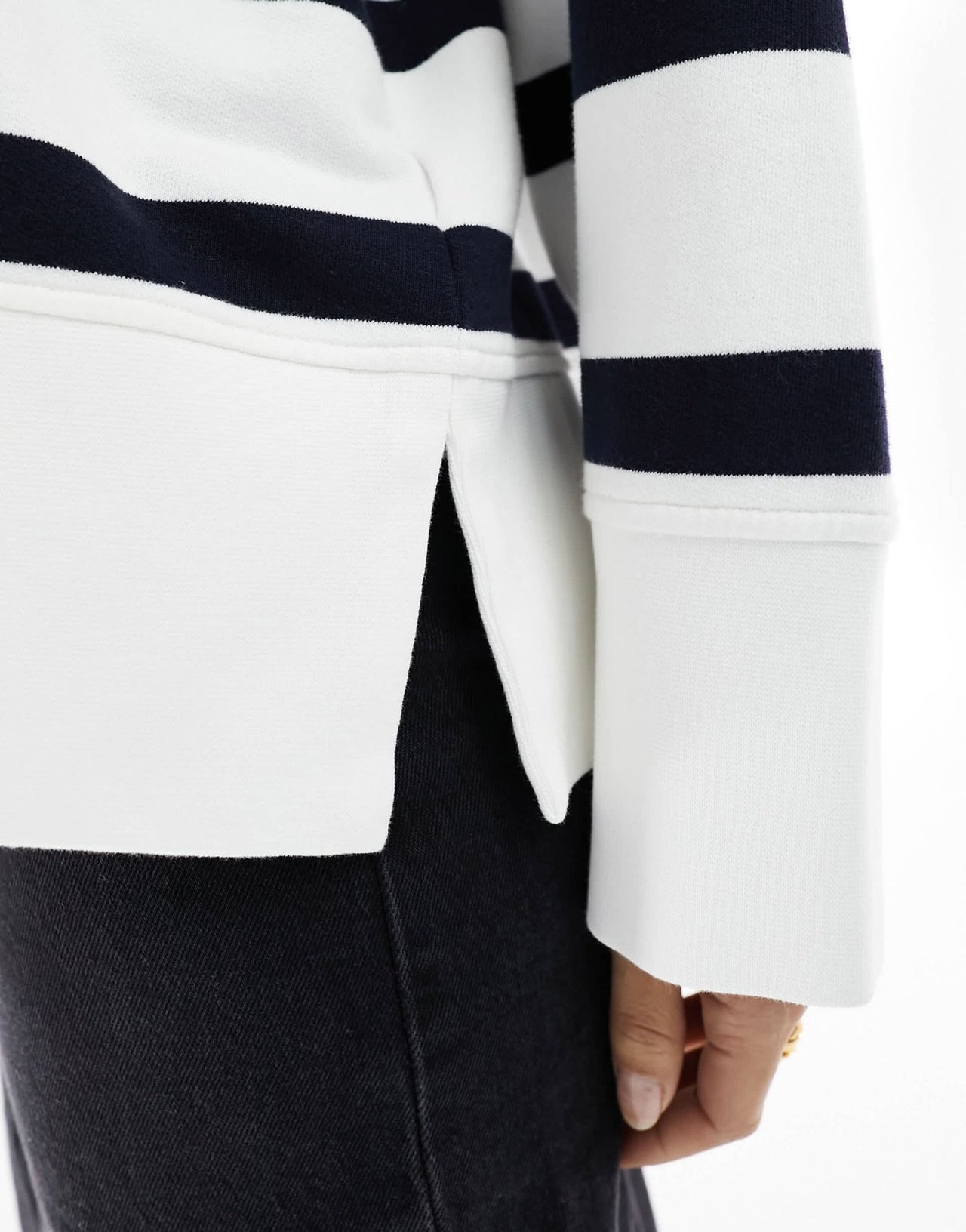 Barbour relaxed sweatshirt in white/navy stripe - ASOS Sample Sale EU Store