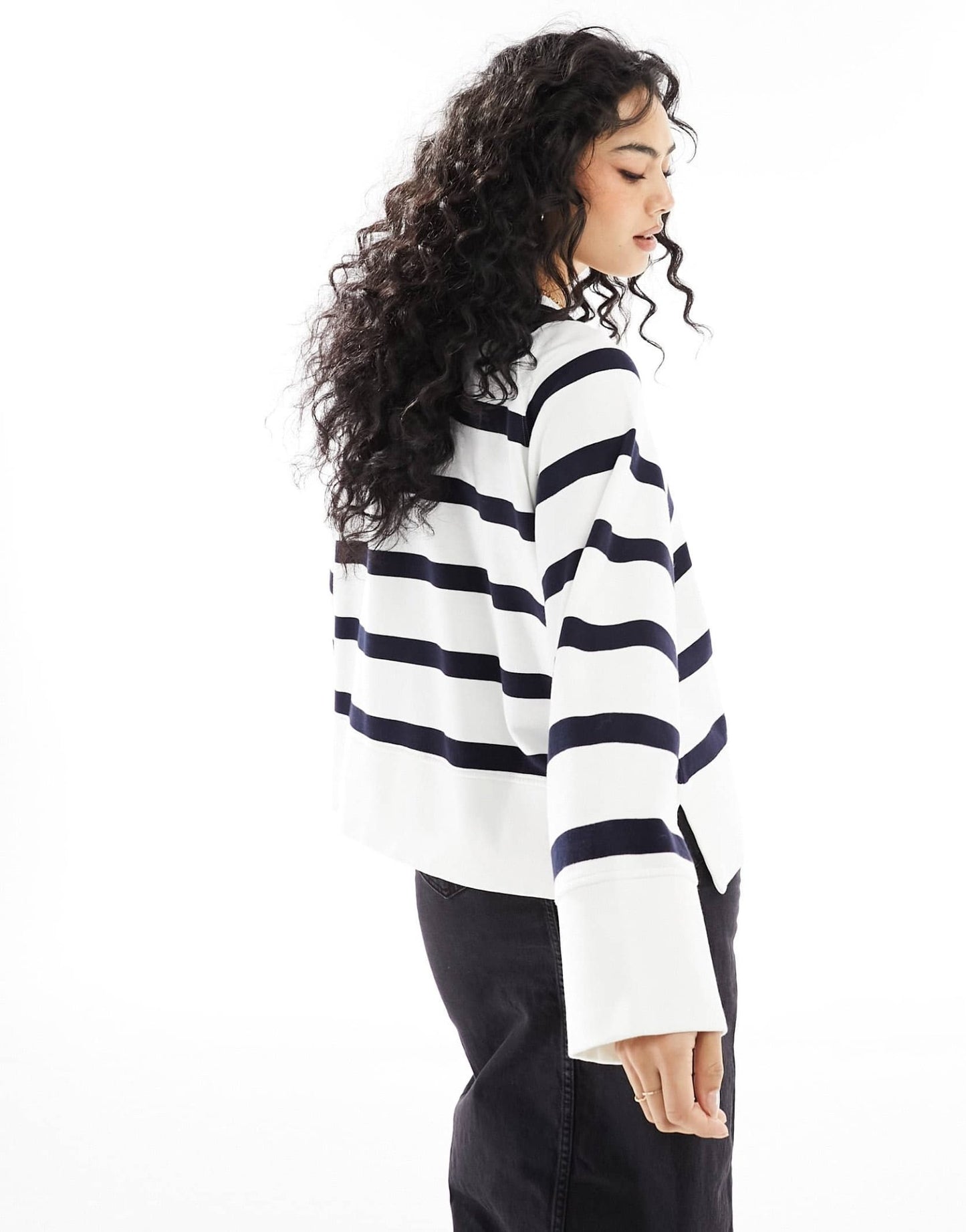 Barbour relaxed sweatshirt in white/navy stripe - ASOS Sample Sale EU Store