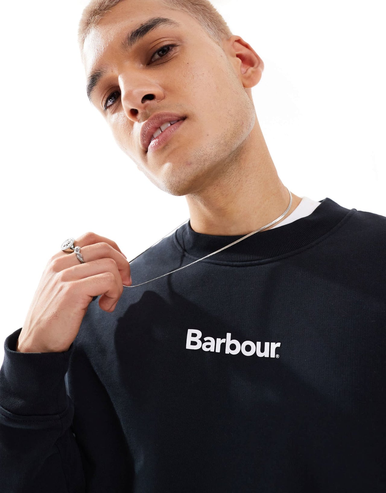 Barbour x ASOS Avalon oversized sweatshirt in black - ASOS Sample Sale EU Store