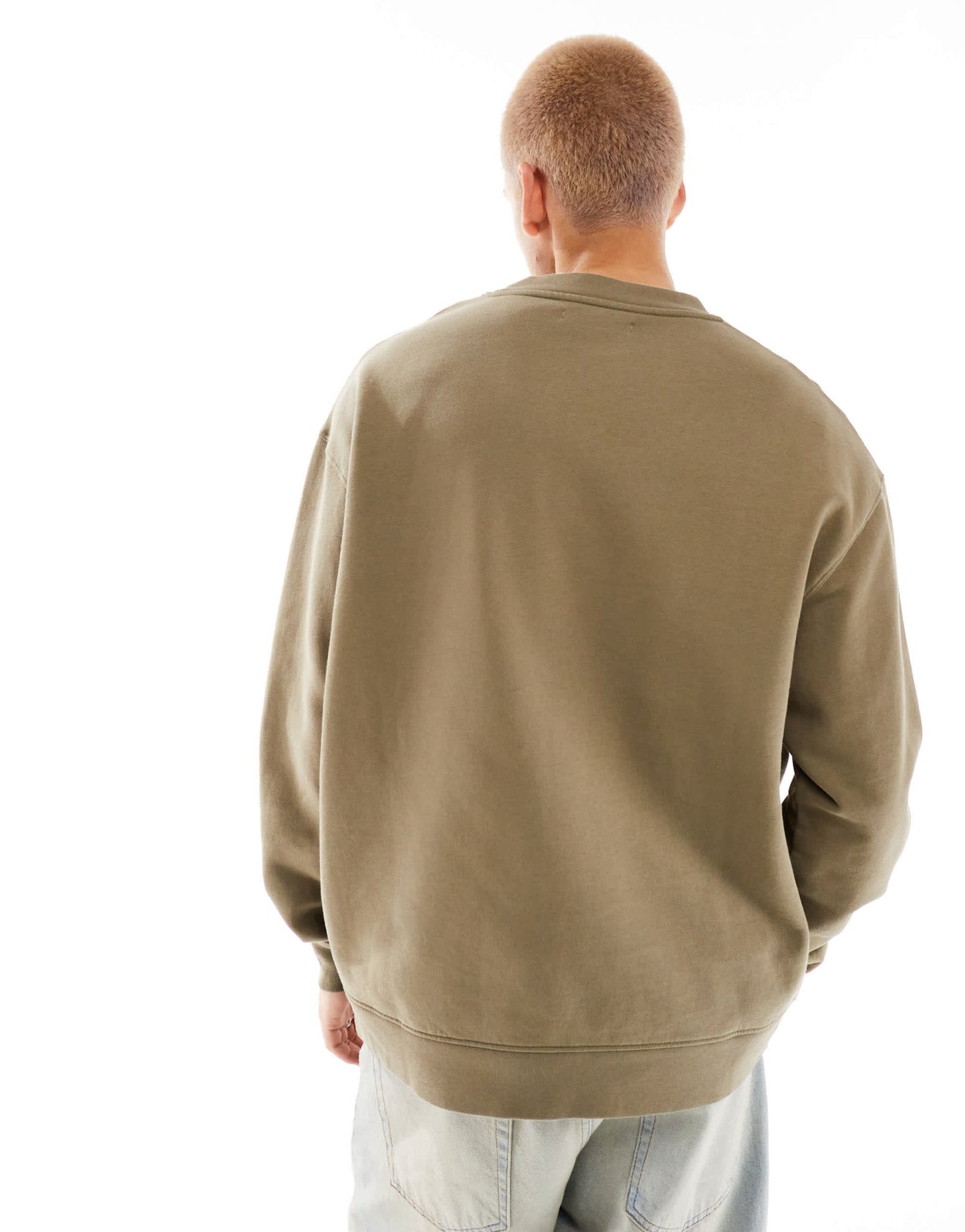 Barbour x ASOS Avalon oversized sweatshirt in khaki - ASOS Sample Sale EU Store