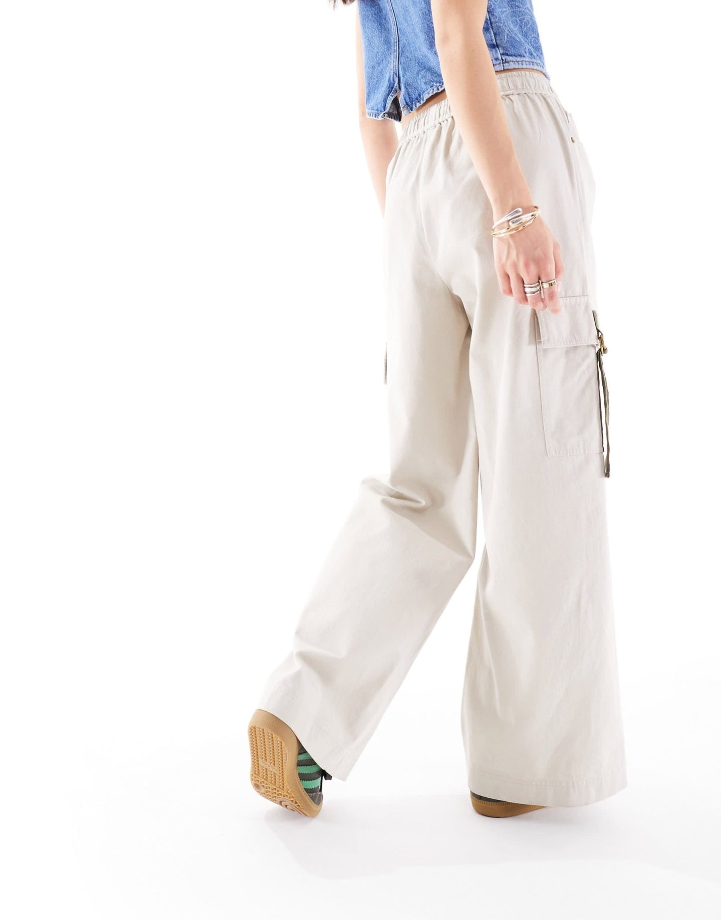 Barbour x ASOS Laurie cargo trousers in stone - ASOS Sample Sale EU Store