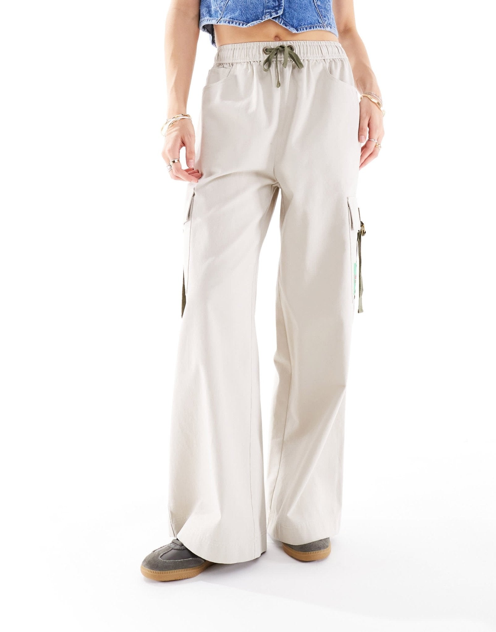 Barbour x ASOS Laurie cargo trousers in stone - ASOS Sample Sale EU Store