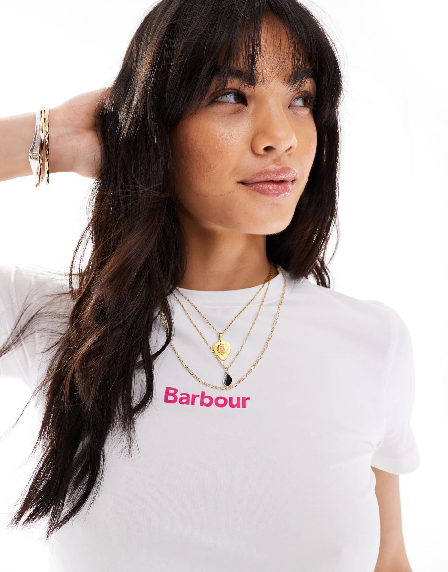 Barbour x ASOS Laurie t-shirt in white - ASOS Sample Sale EU Store