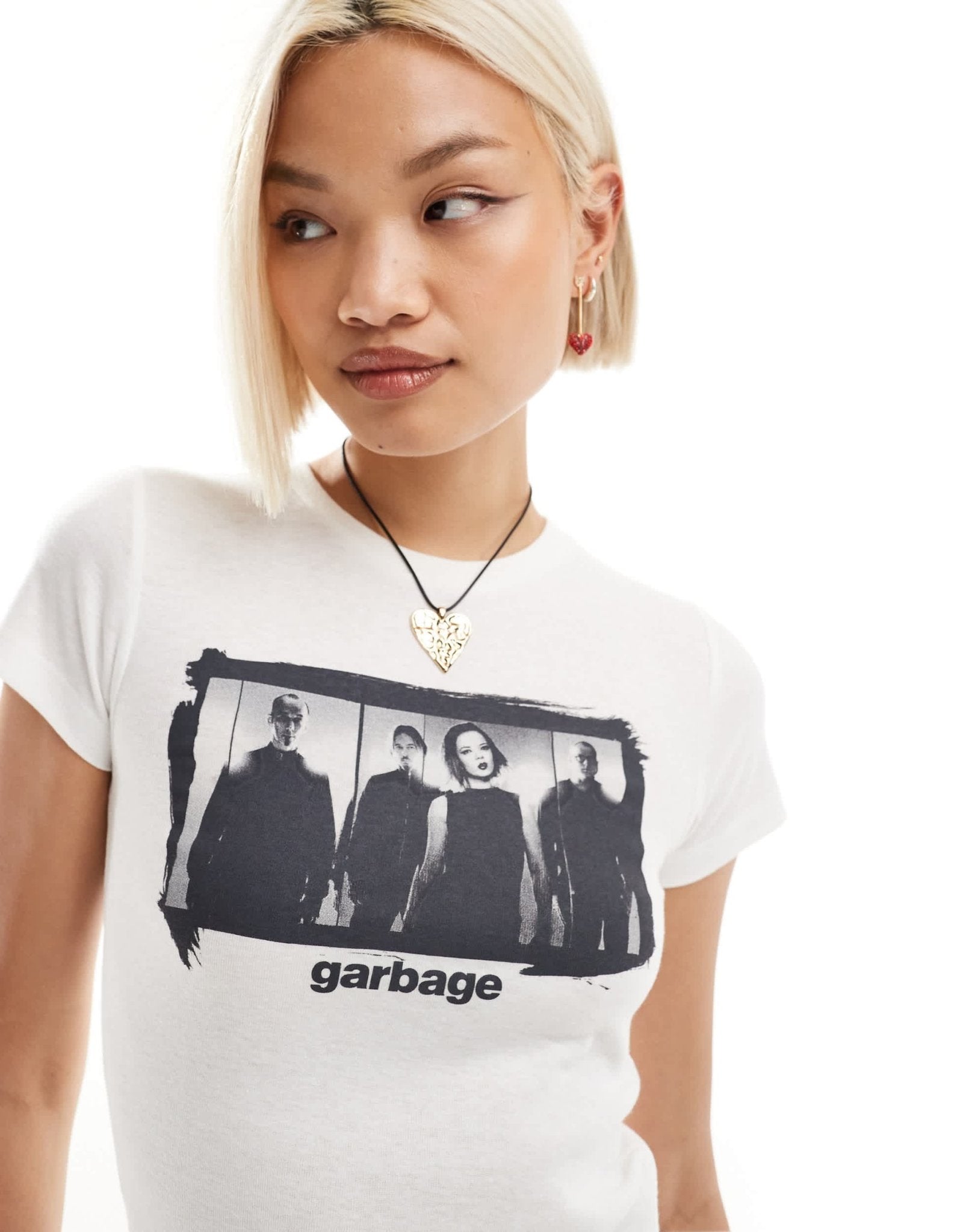 Basic Pleasure Mode Garbage license t-shirt in white - ASOS Sample Sale EU Store