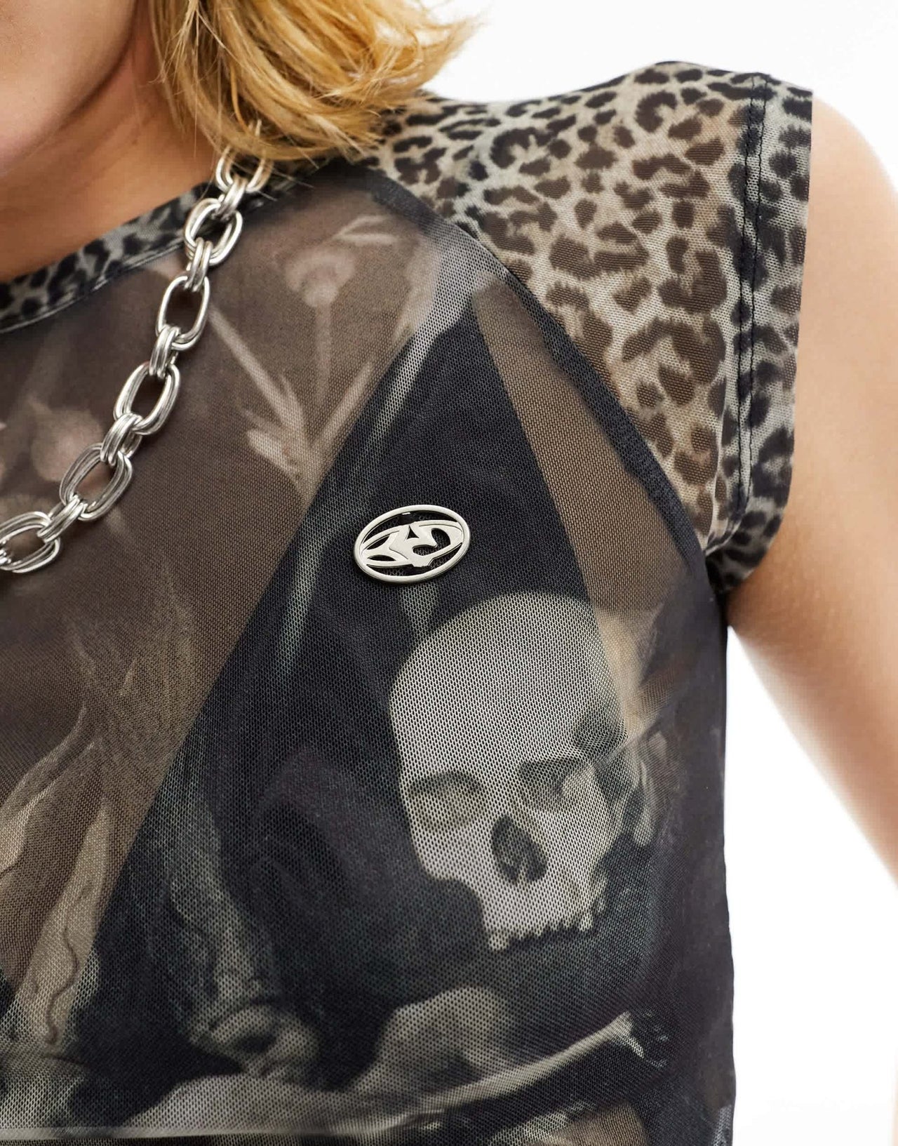 Basic Pleasure Mode goya print tank top in grey - ASOS Sample Sale EU Store