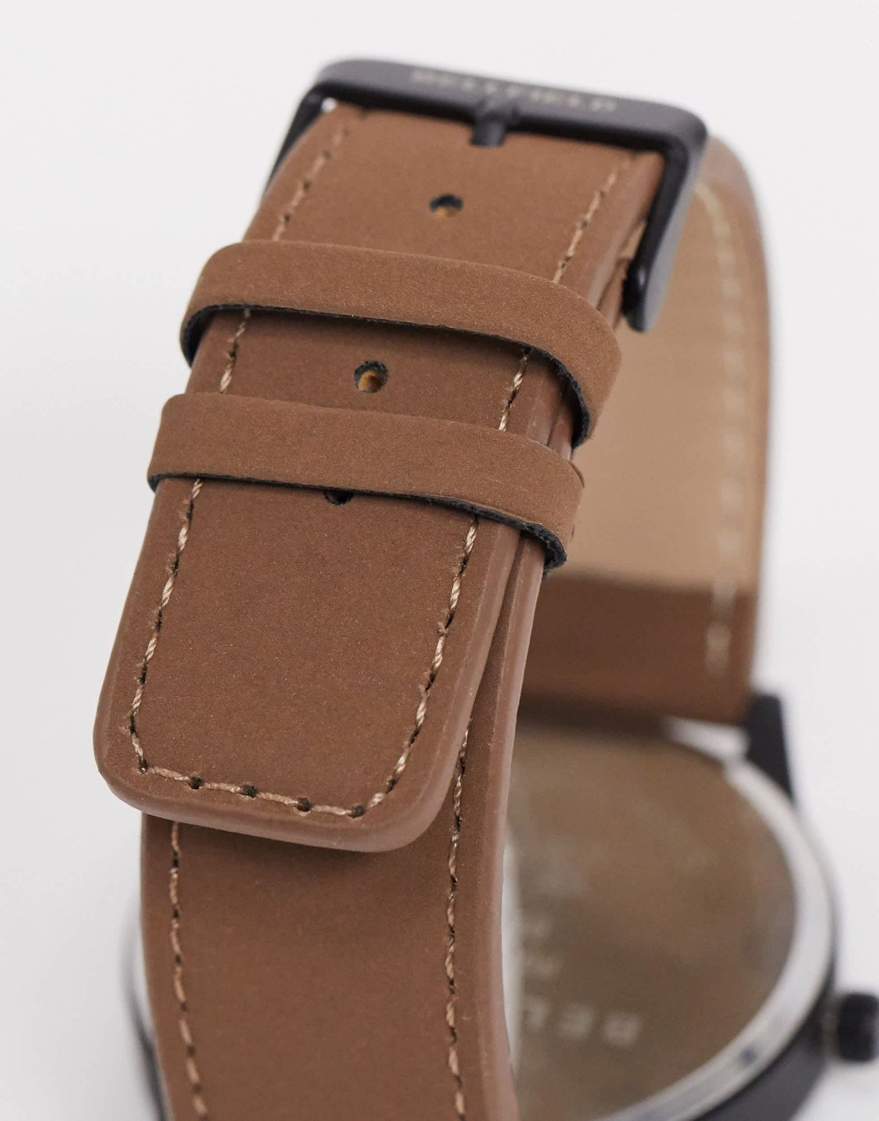Bellfield black dial watch with brown strap - ASOS Sample Sale EU Store