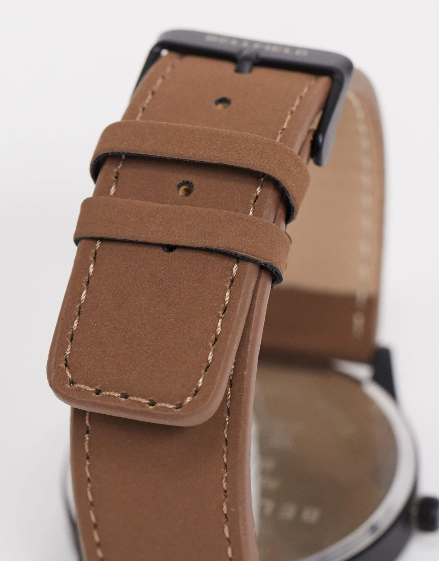 Bellfield black dial watch with brown strap - ASOS Sample Sale EU Store