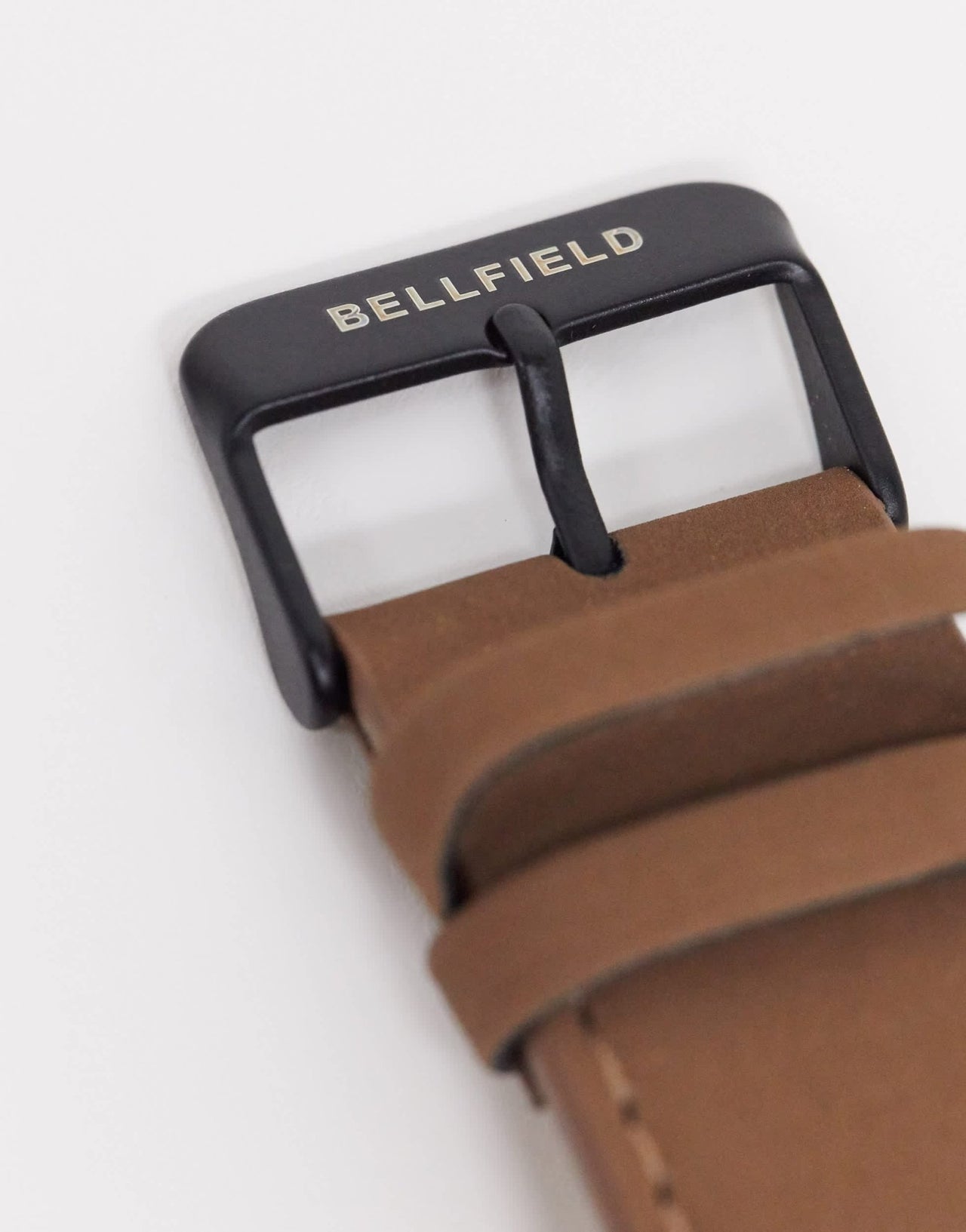 Bellfield black dial watch with brown strap - ASOS Sample Sale EU Store