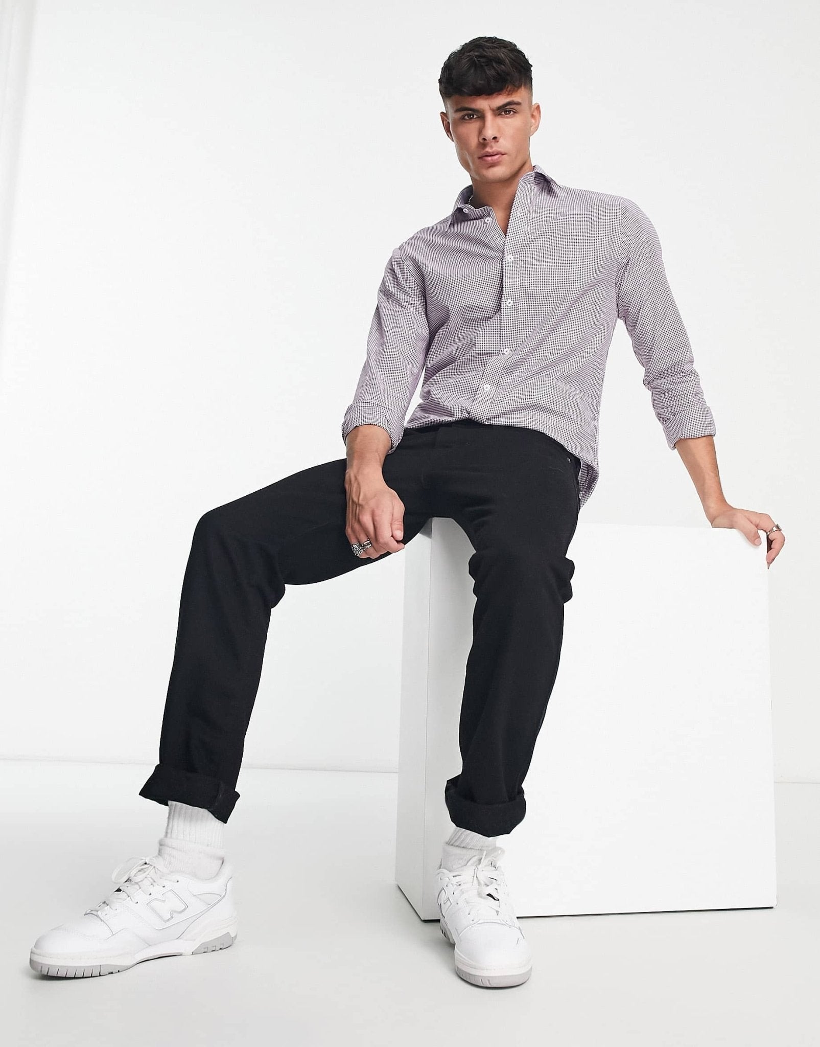 Ben Sherman check print shirt in blue and red - ASOS Sample Sale EU Store