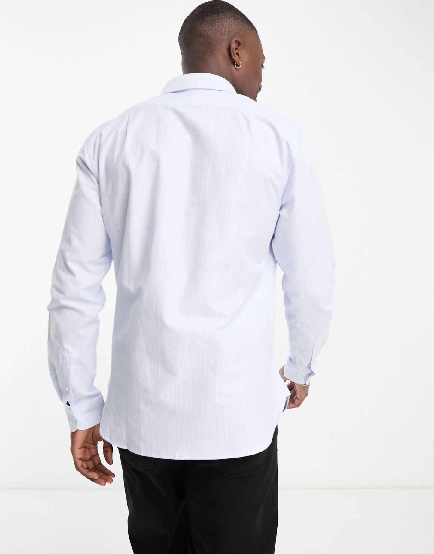 Ben Sherman stripe shirt in light blue - ASOS Sample Sale EU Store