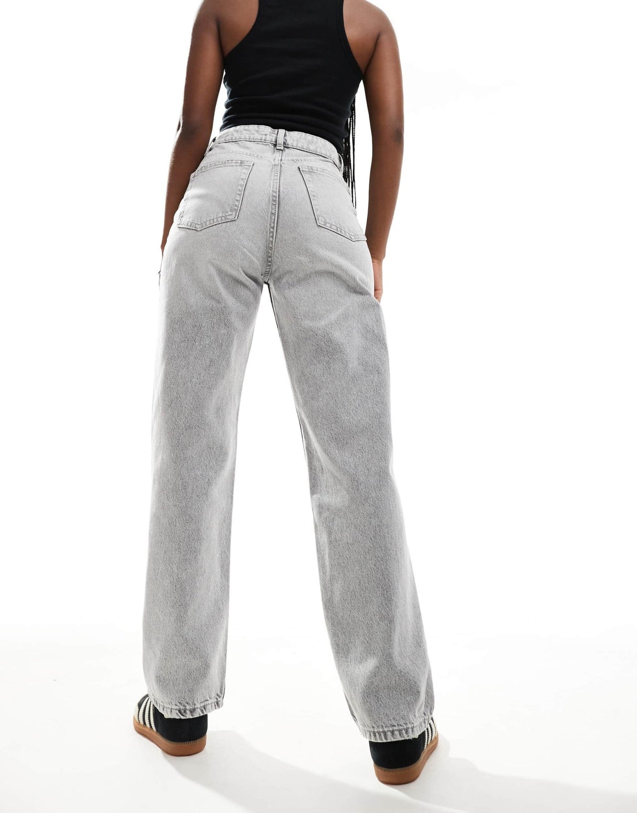 Bershka comfort fit mom jean in grey - ASOS Sample Sale EU Store
