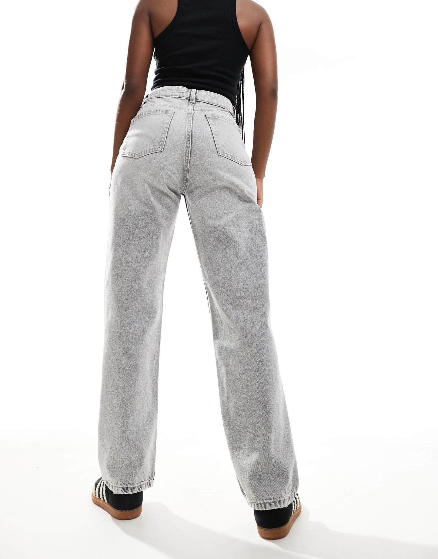 Bershka comfort fit mom jean in grey - ASOS Sample Sale EU Store