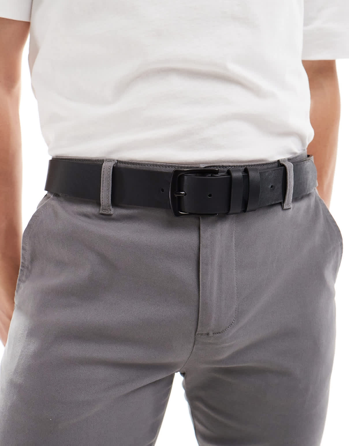 Bershka plain belt in black - ASOS Sample Sale EU Store