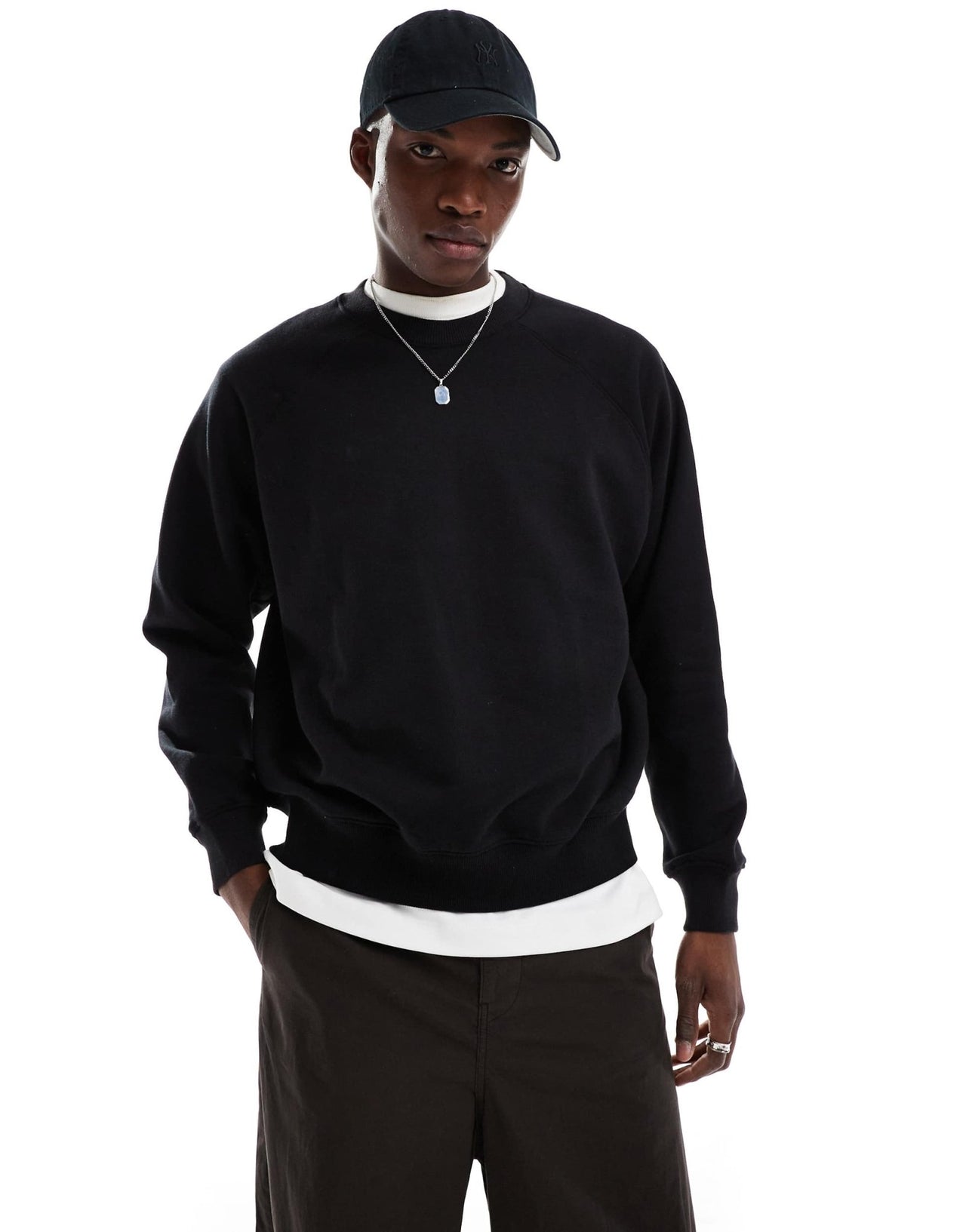 Bershka sweatshirt in black - ASOS Sample Sale EU Store