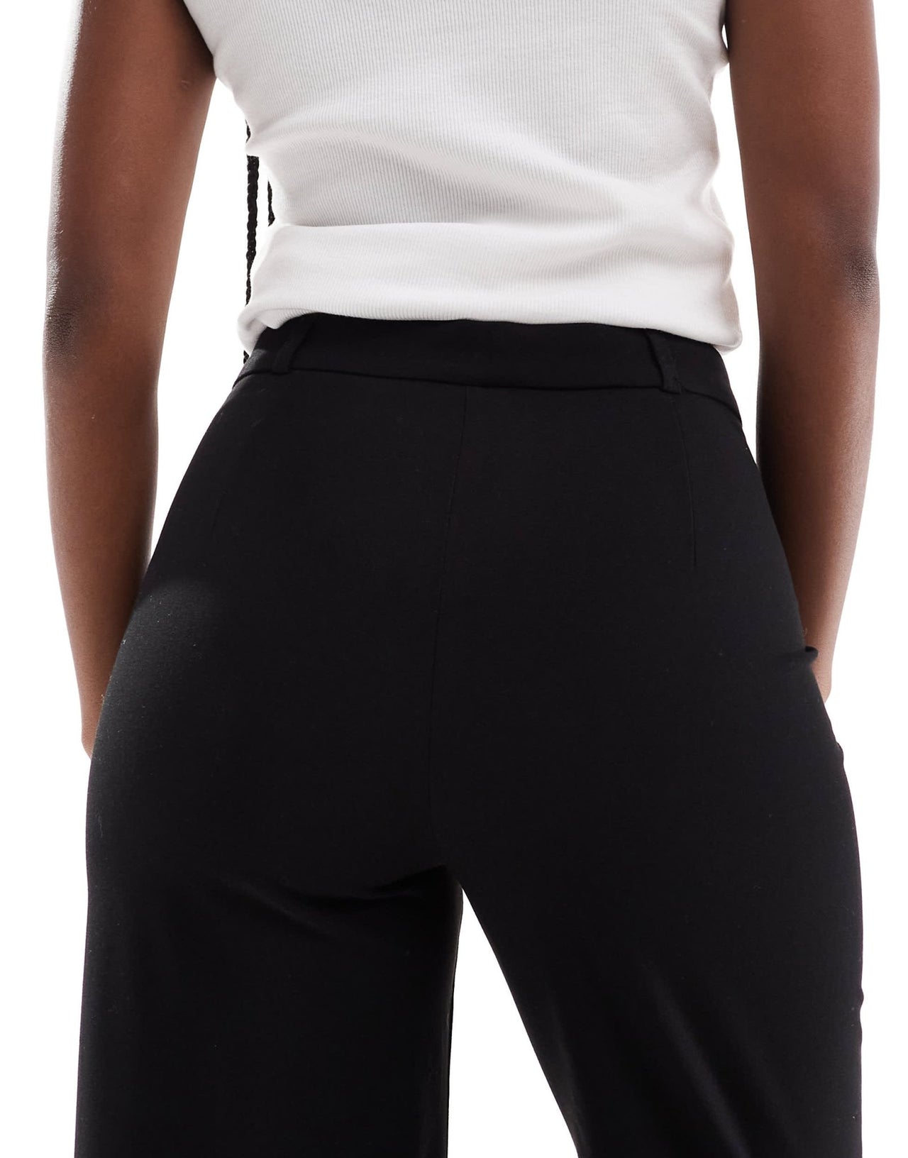 Bershka wide leg tailored trousers in black - ASOS Sample Sale EU Store