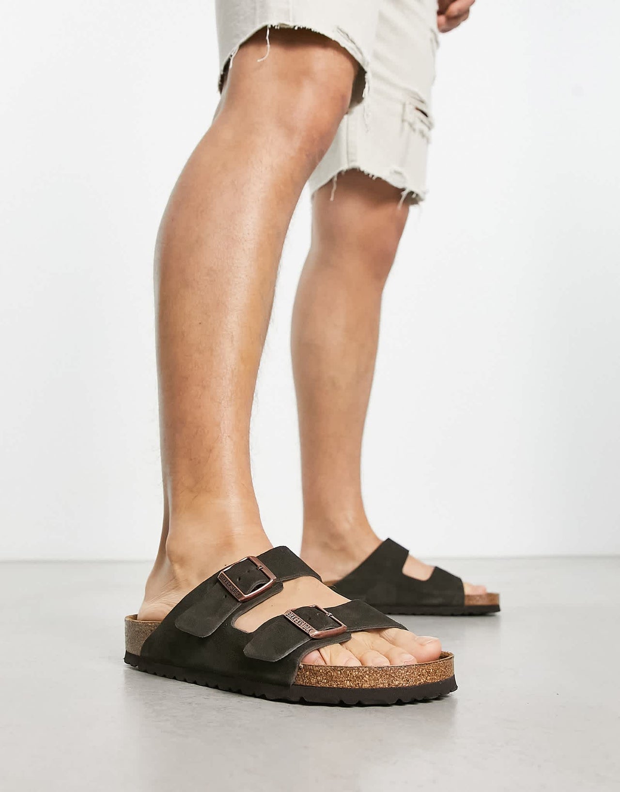 Birkenstock Arizona Sandals in Mocha Suede - ASOS Sample Sale EU Store