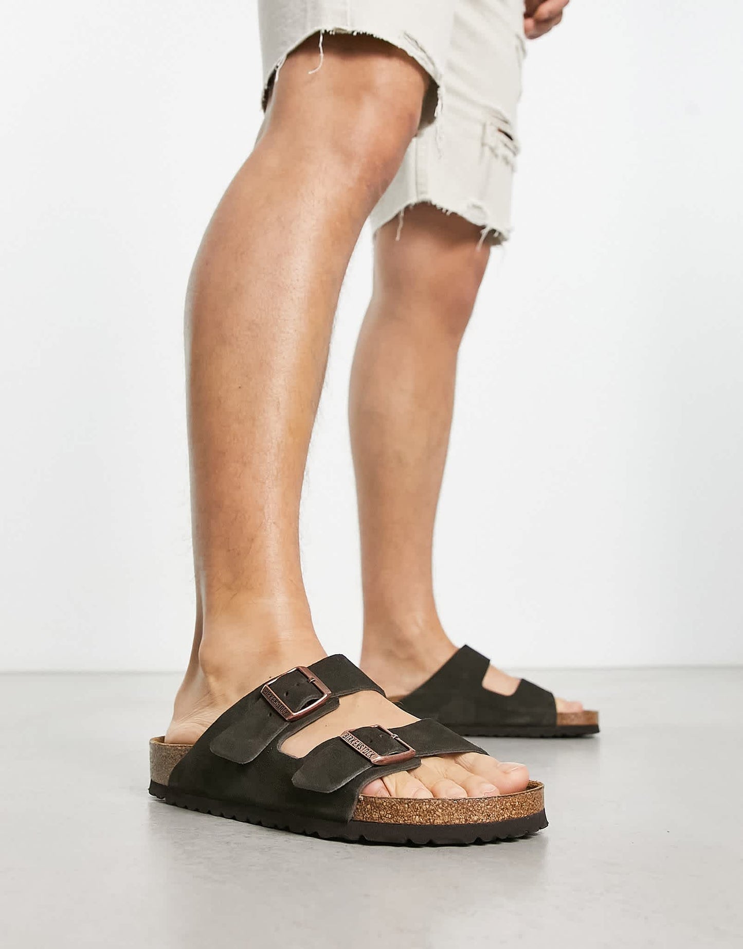 Birkenstock Arizona Sandals in Mocha Suede - ASOS Sample Sale EU Store