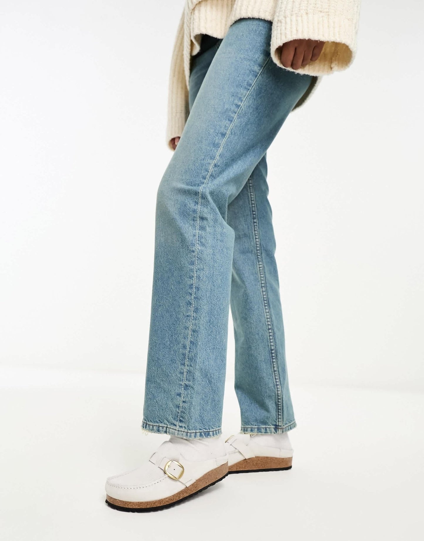 Birkenstock Buckley mules in white corduroy suede - ASOS Sample Sale EU Store