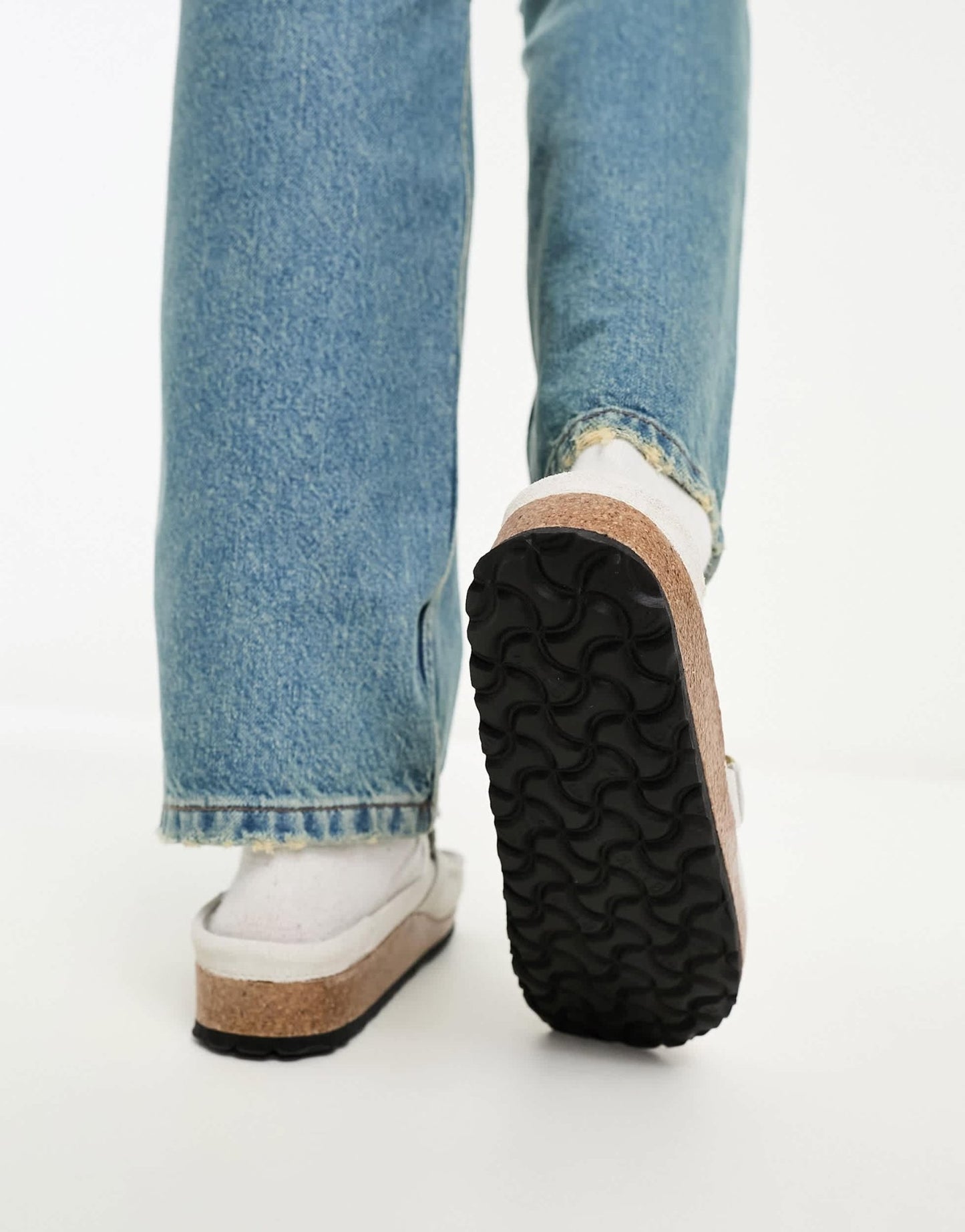 Birkenstock Buckley mules in white corduroy suede - ASOS Sample Sale EU Store