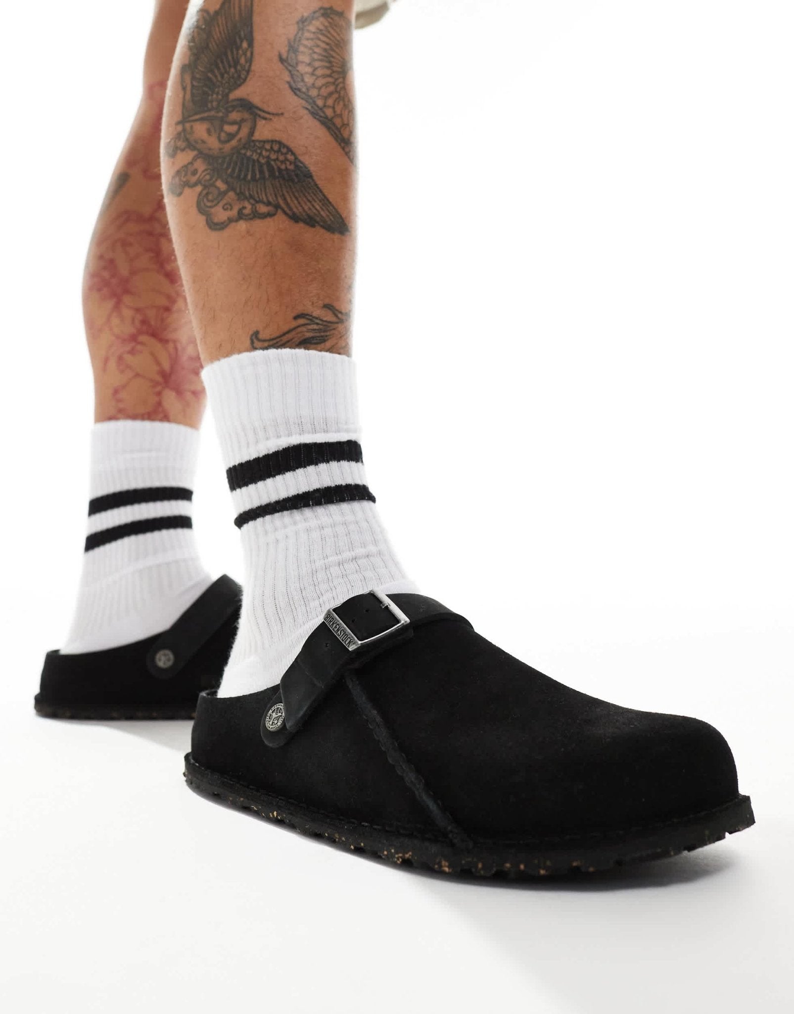 Birkenstock Lutry clogs in black suede - ASOS Sample Sale EU Store