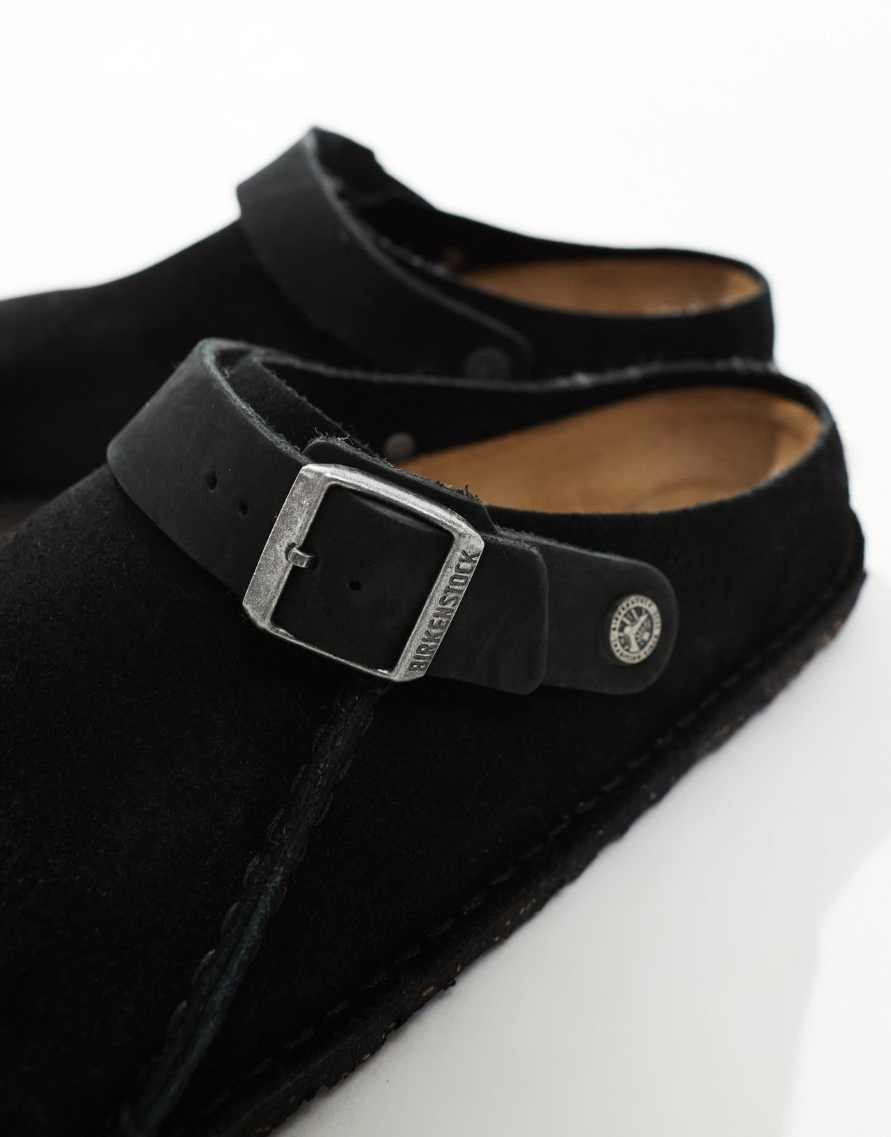 Birkenstock Lutry clogs in black suede - ASOS Sample Sale EU Store