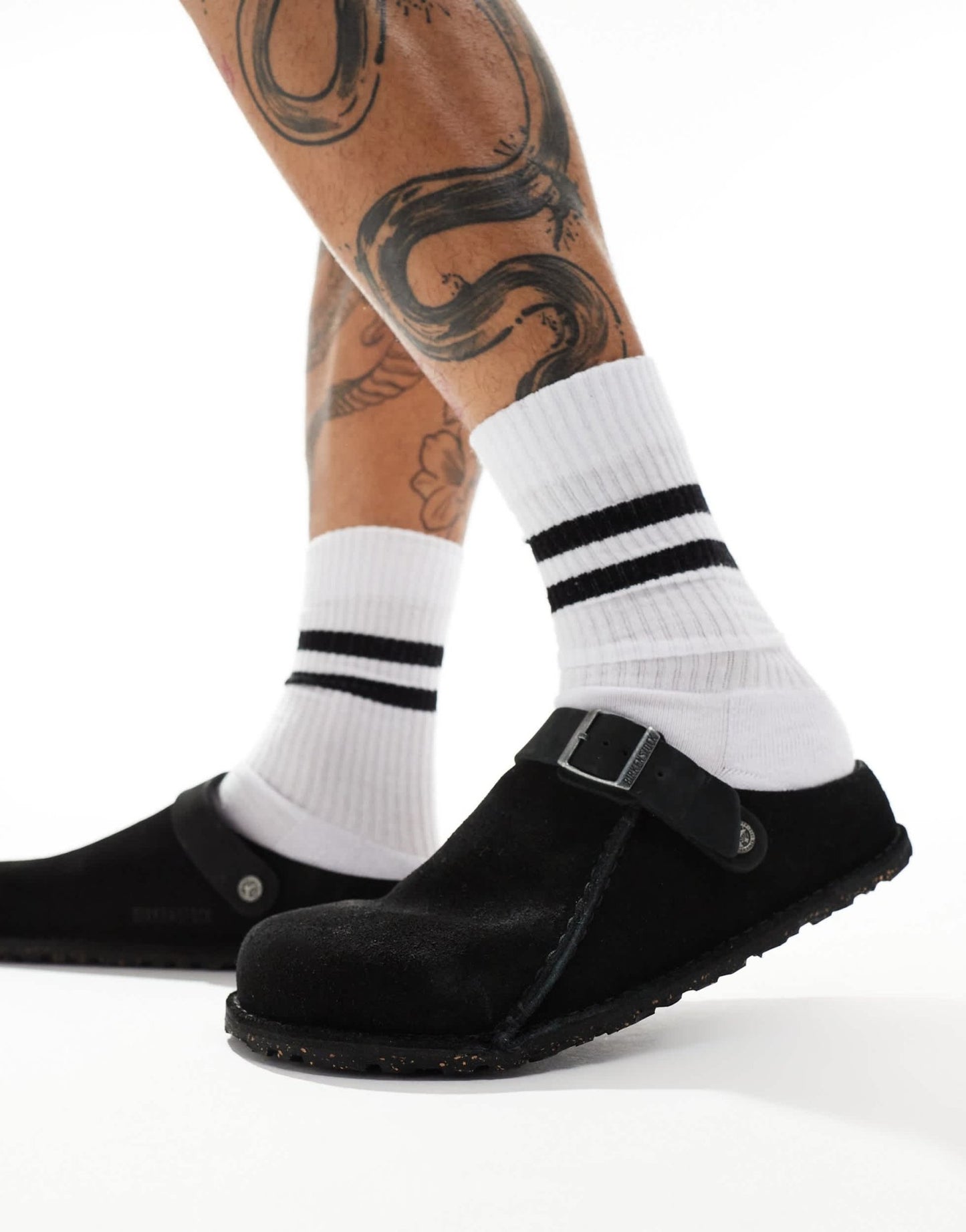 Birkenstock Lutry clogs in black suede - ASOS Sample Sale EU Store