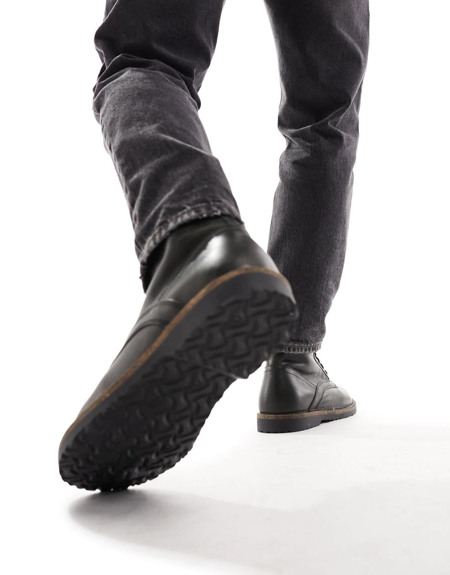 Birkestock Bryson lace up boots in black leather - ASOS Sample Sale EU Store