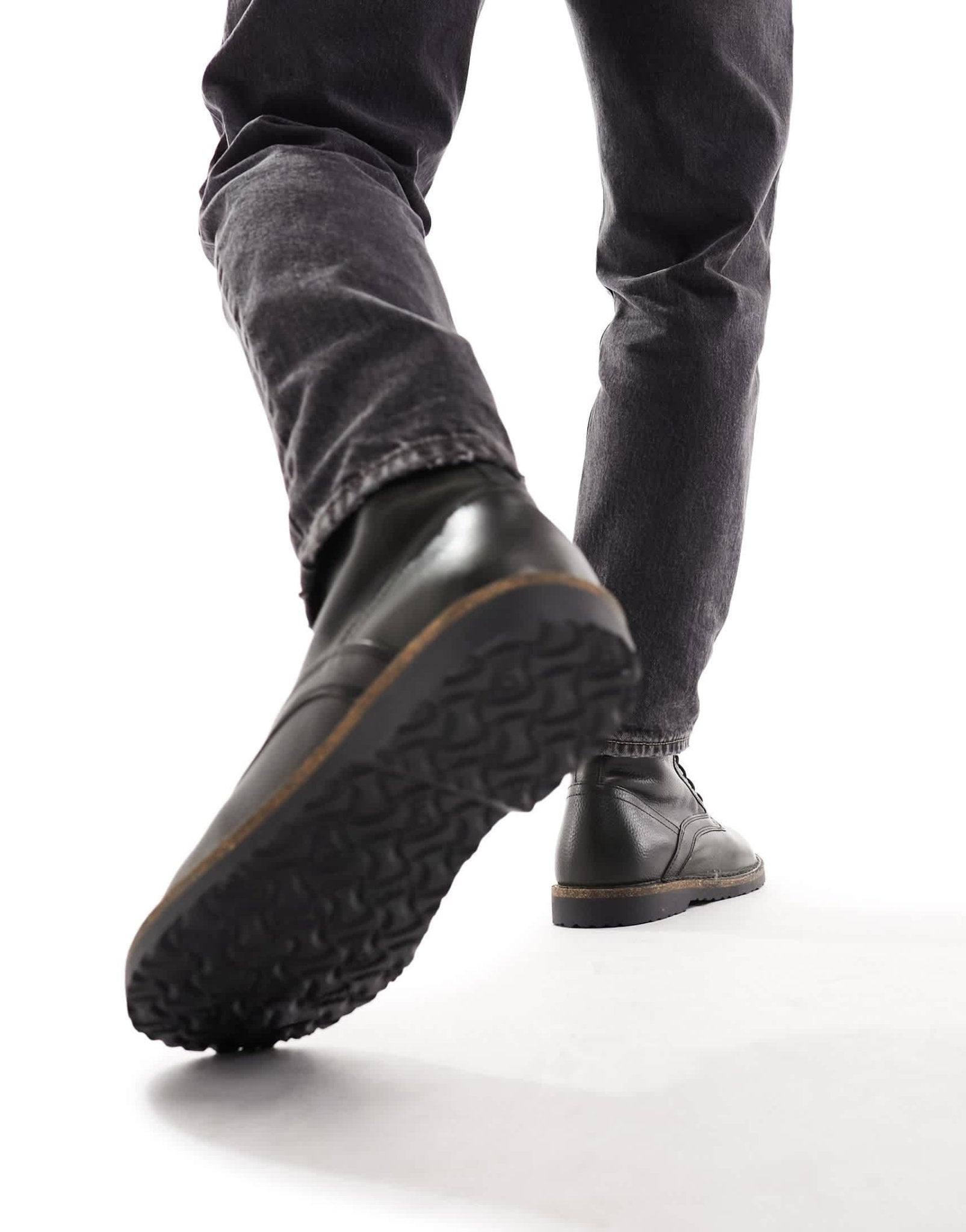 Birkestock Bryson lace up boots in black leather - ASOS Sample Sale EU Store
